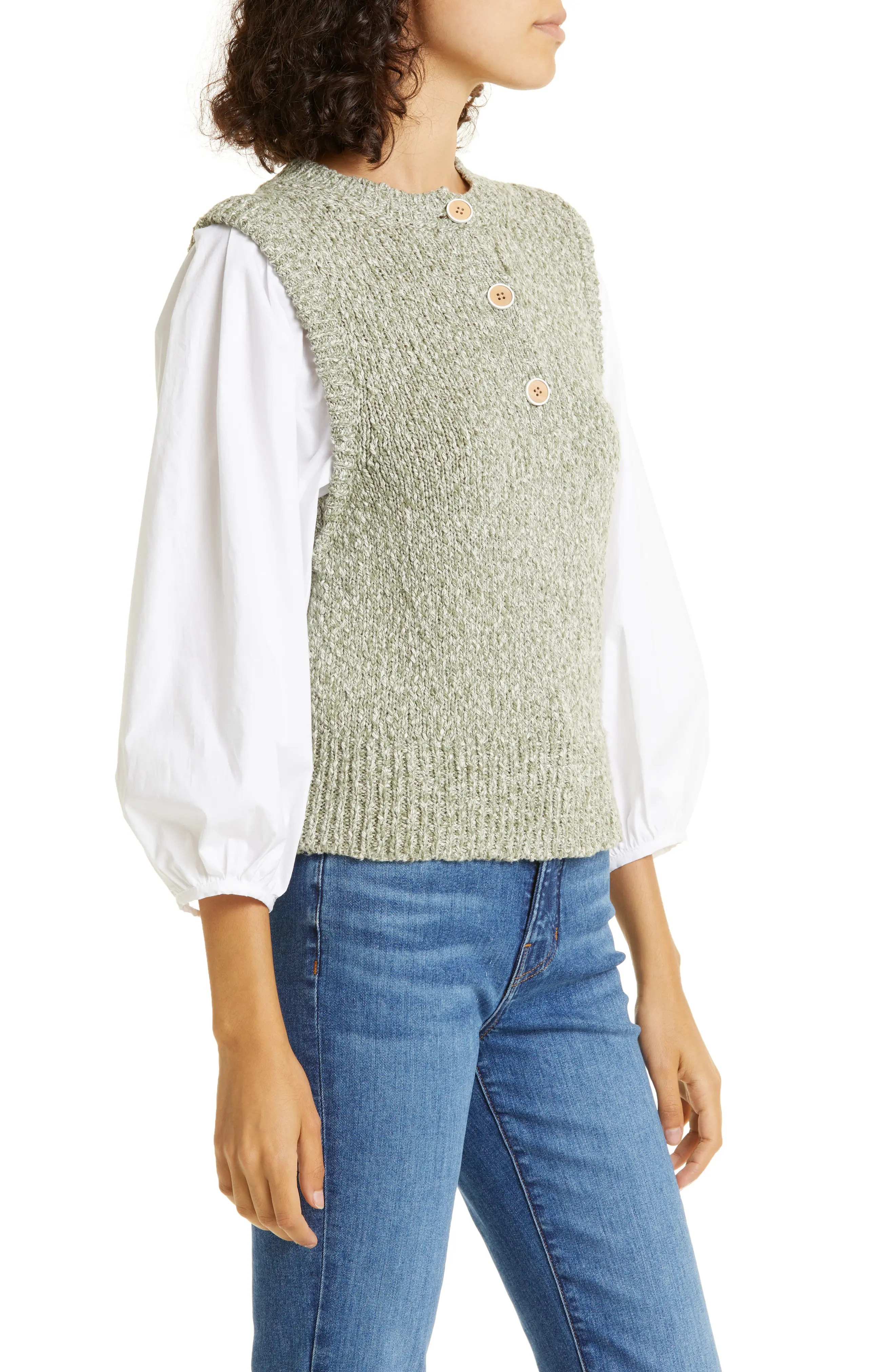 Shawnet Mixed Media Pullover - 3