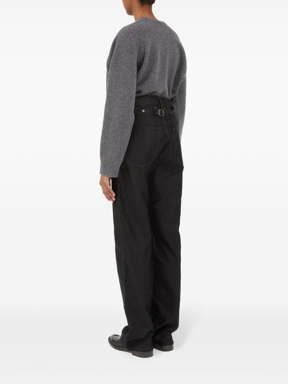 straight-leg cotton jeans - 5