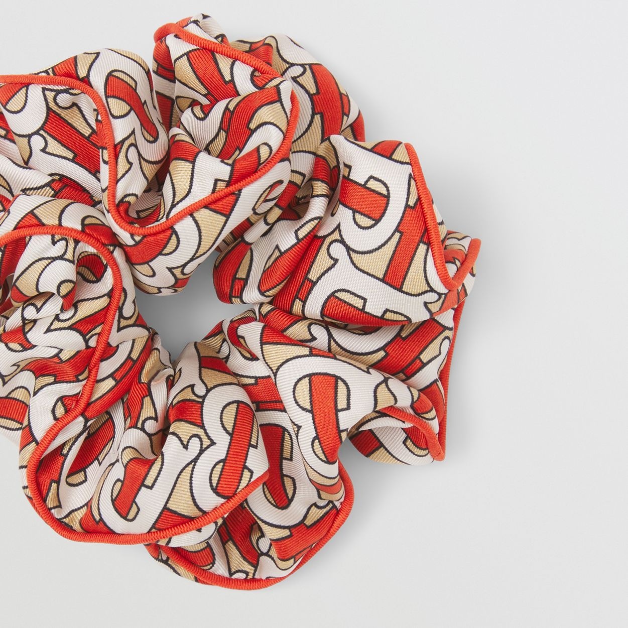 Monogram Print Silk Twill Scrunchie - 2