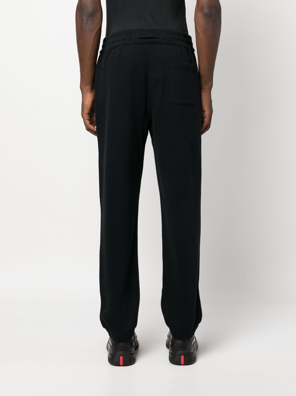 logo-print cotton track pants - 4