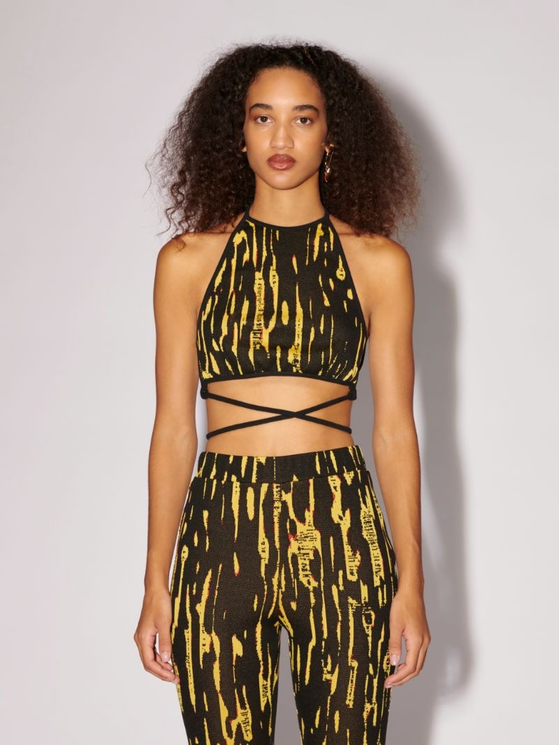 JACQUARD CROSSED TOP 3