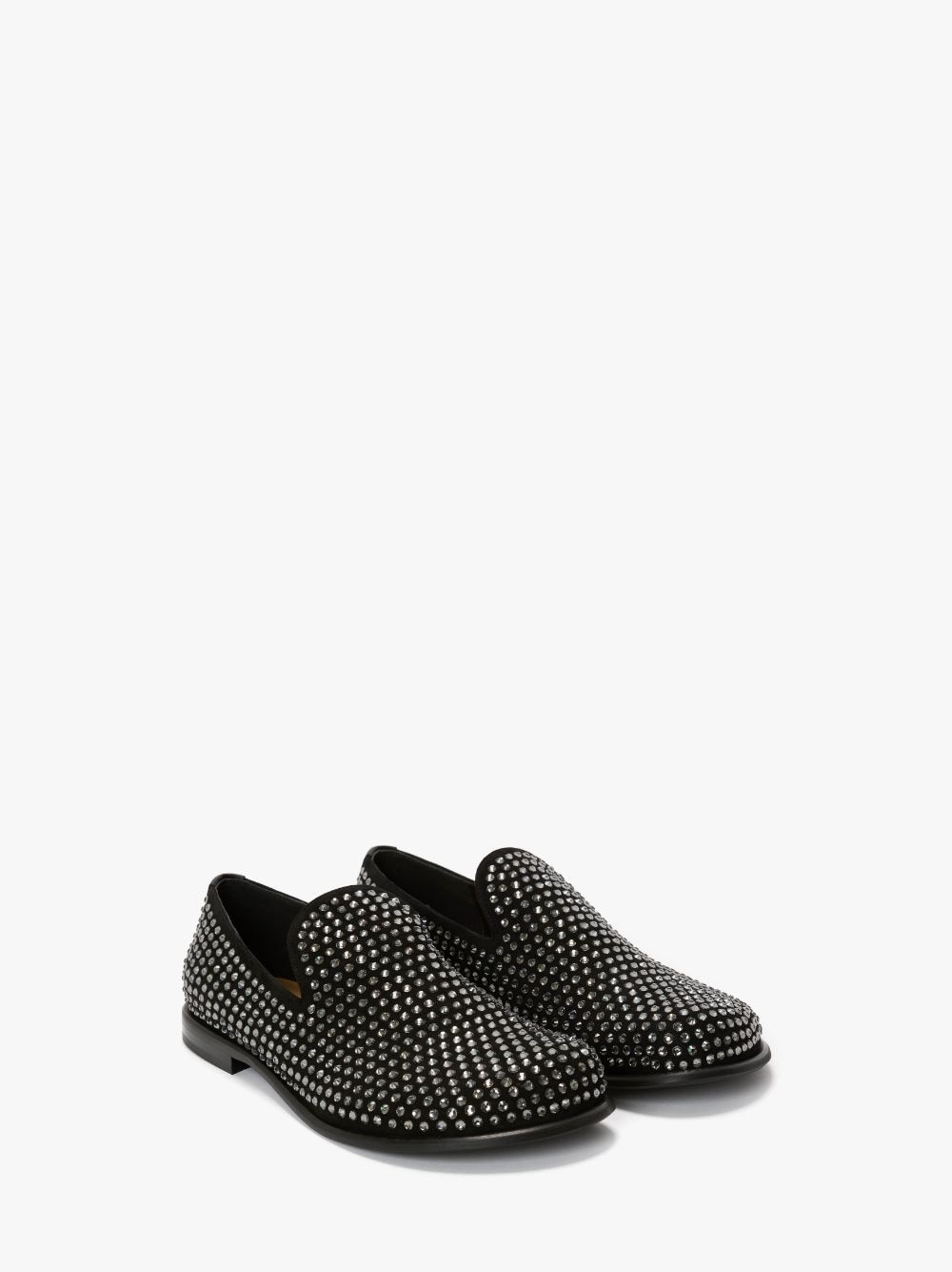SUEDE MOCCASIN LOAFERS  WITH CRYSTALS - 2