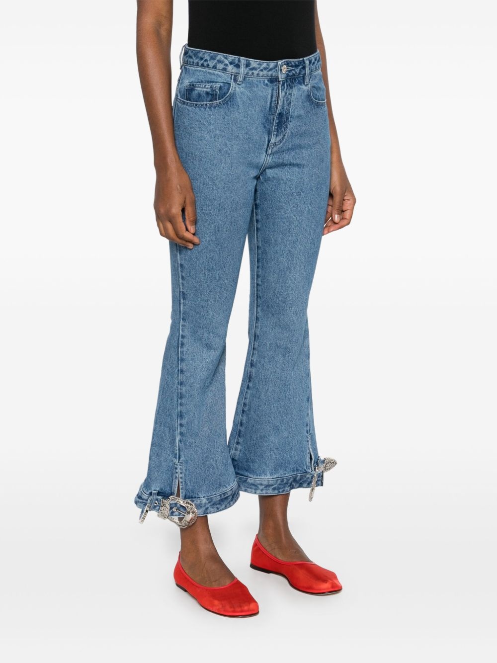 buckled-detail jeans - 3