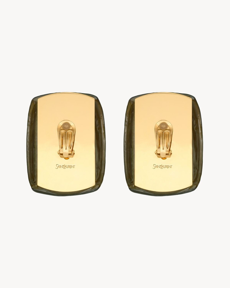 SAINT LAURENT BLOSSOM EARRINGS IN RESIN outlook