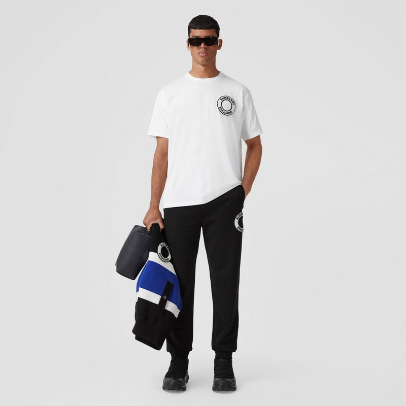 Burberry Logo Graphic Cotton Oversized T-shirt outlook