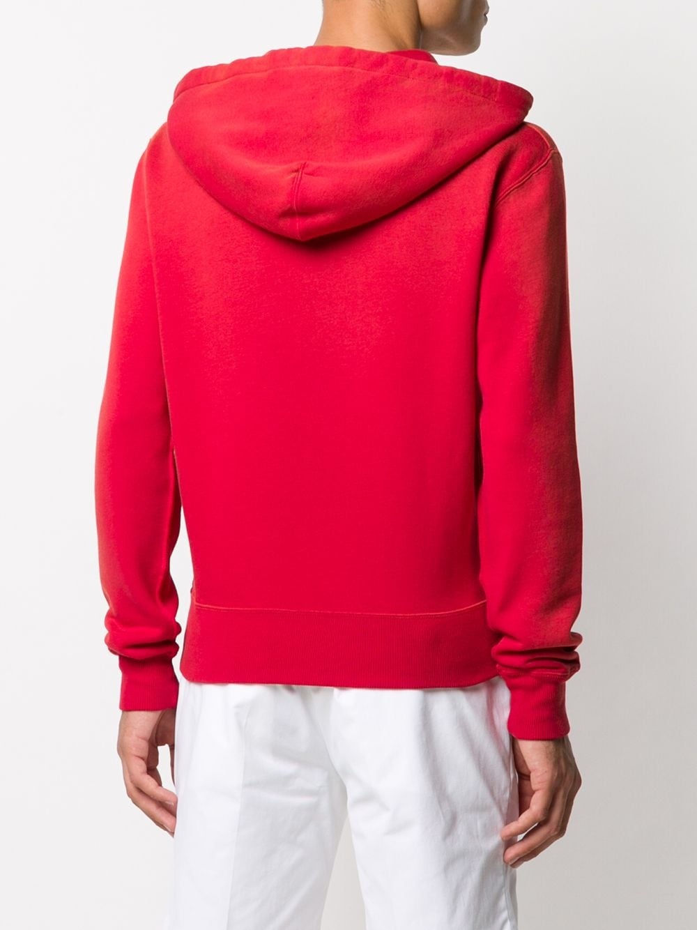 logo drawstring hoodie - 4