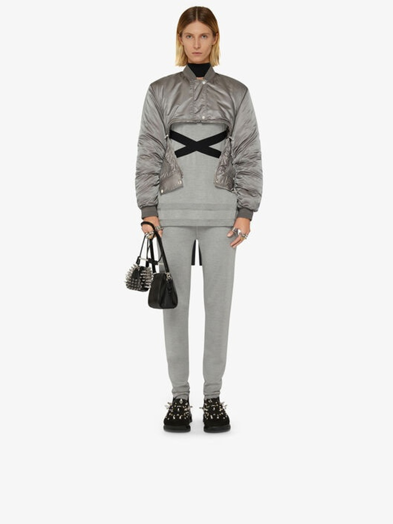 SHORT BOMBER WITH METALLIC DETAILS 1