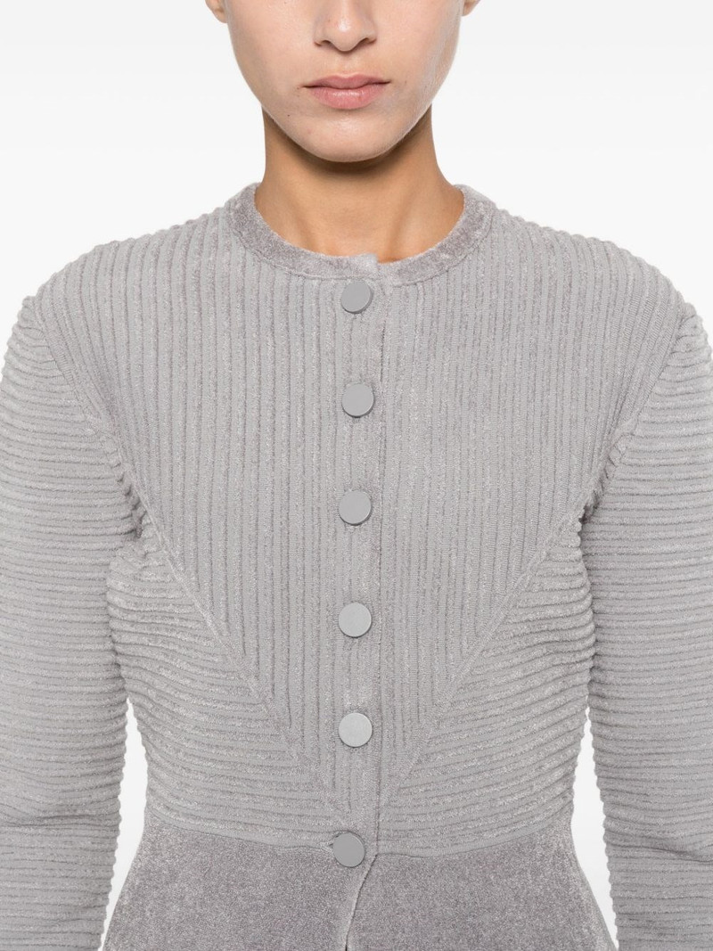 EMPORIO ARMANI Buttoned crewneck jacket outlook
