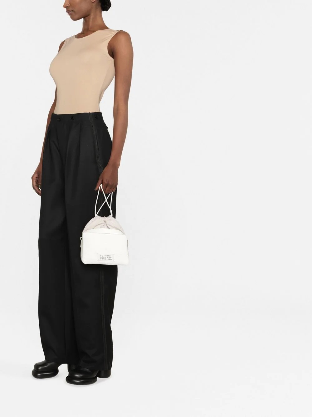 round-neck sleeveless bodysuit - 4