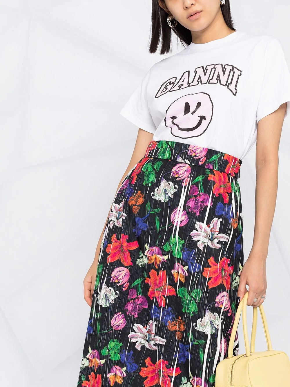 floral-print midi skirt - 5