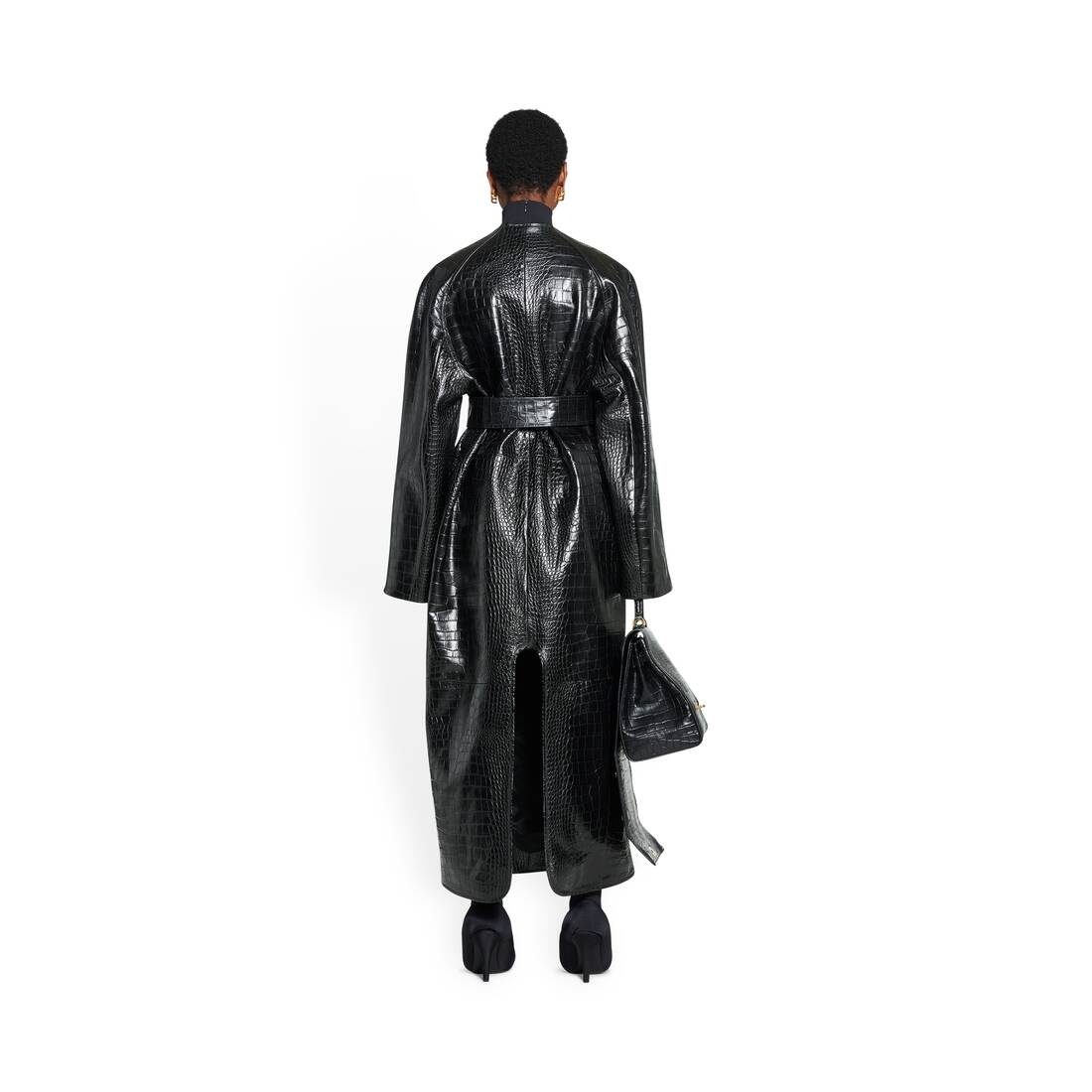 Women's Lining Coat in Black - 4
