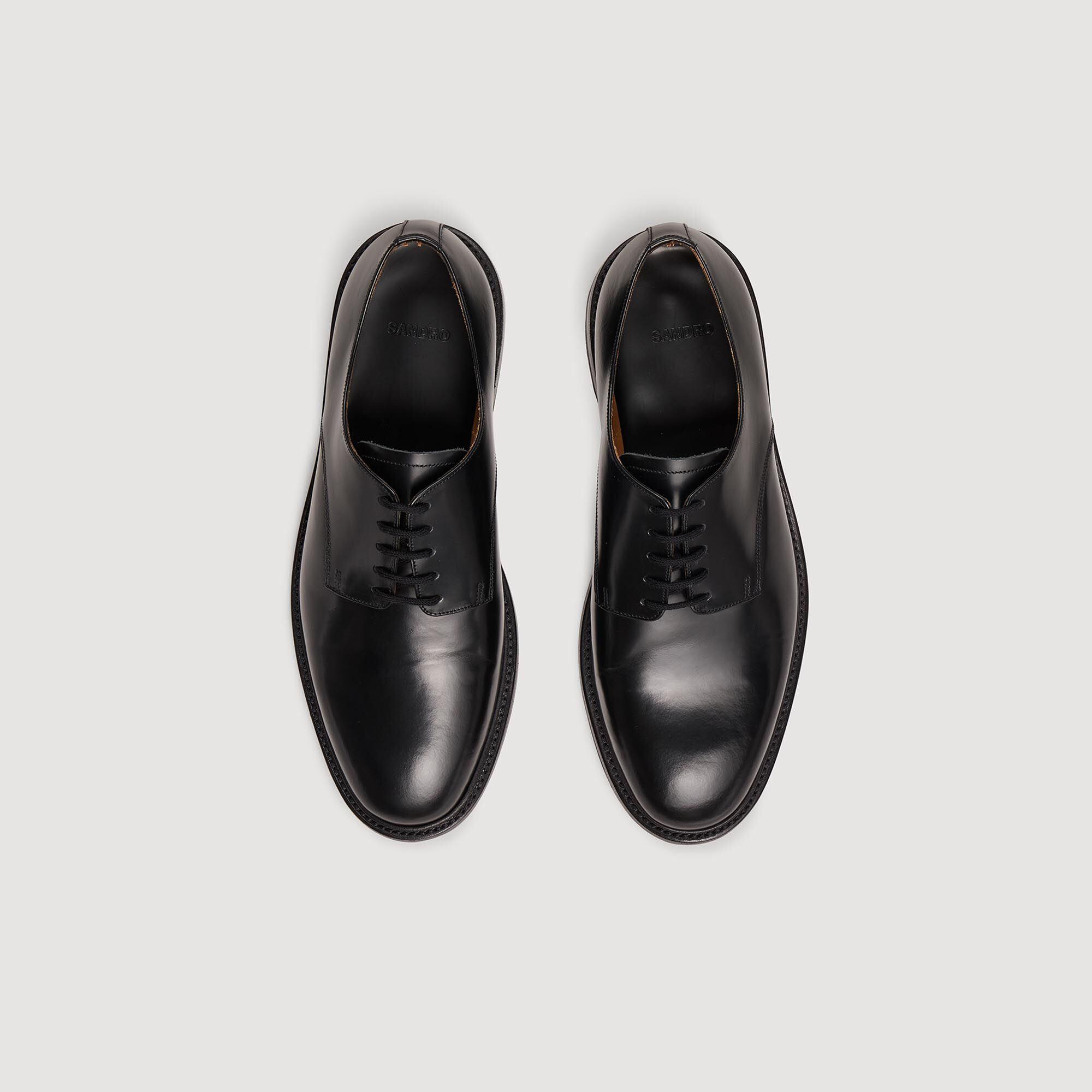 GLAZED LEATHER DRESS SHOES - 3