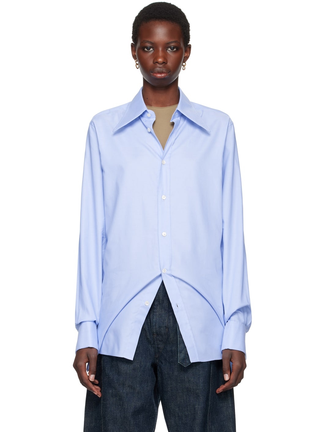 Blue Oxford Shirt - 1