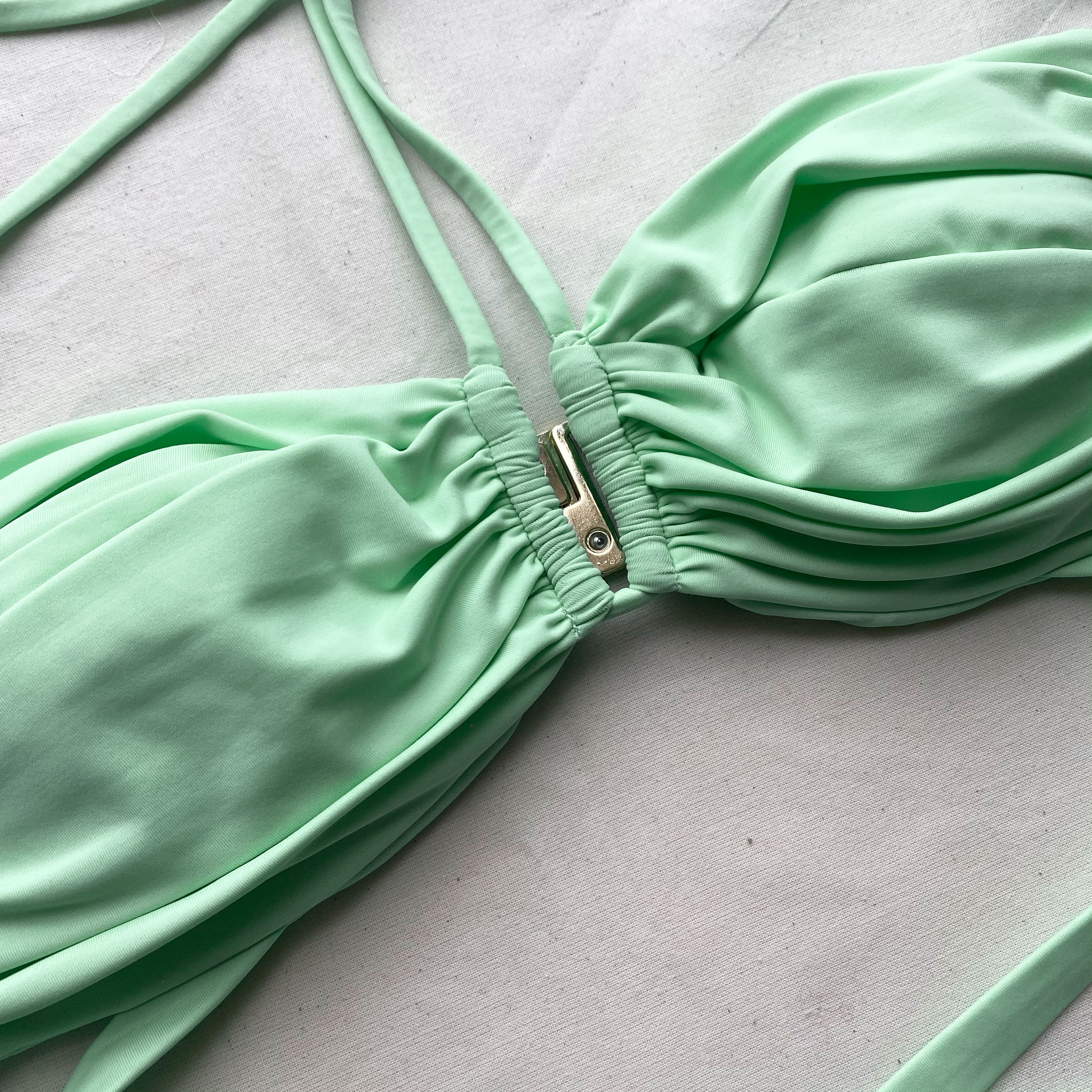 Spearmint Halter Neck Bikini Top - 6