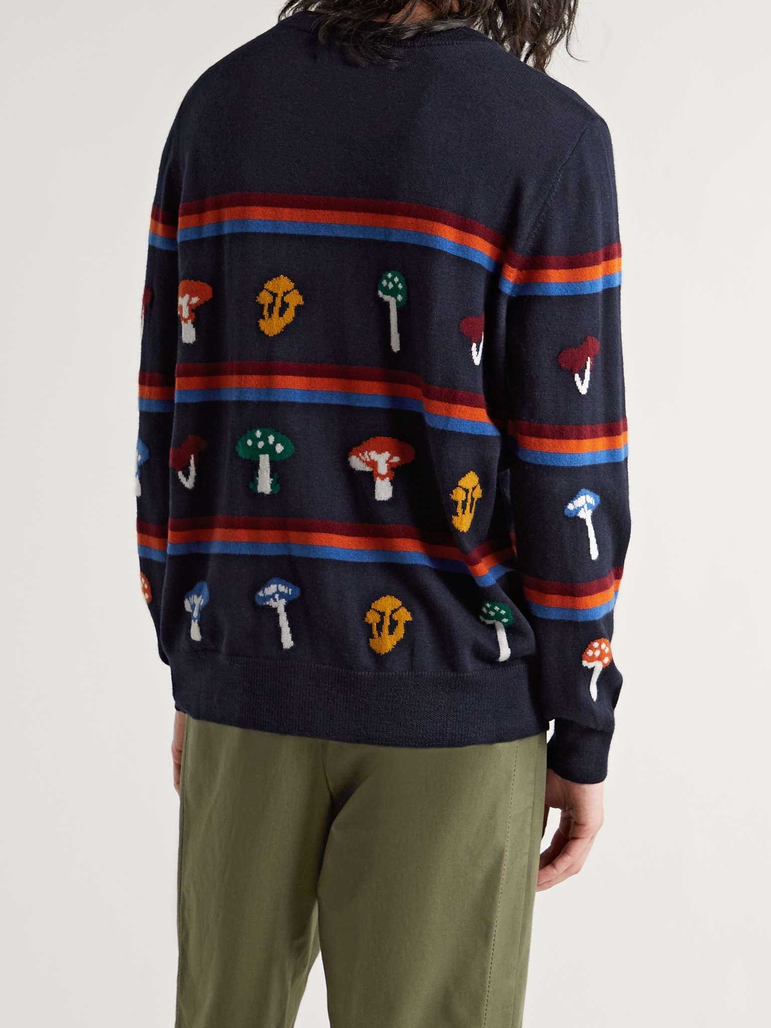 Intarsia Cashmere Sweater - 4