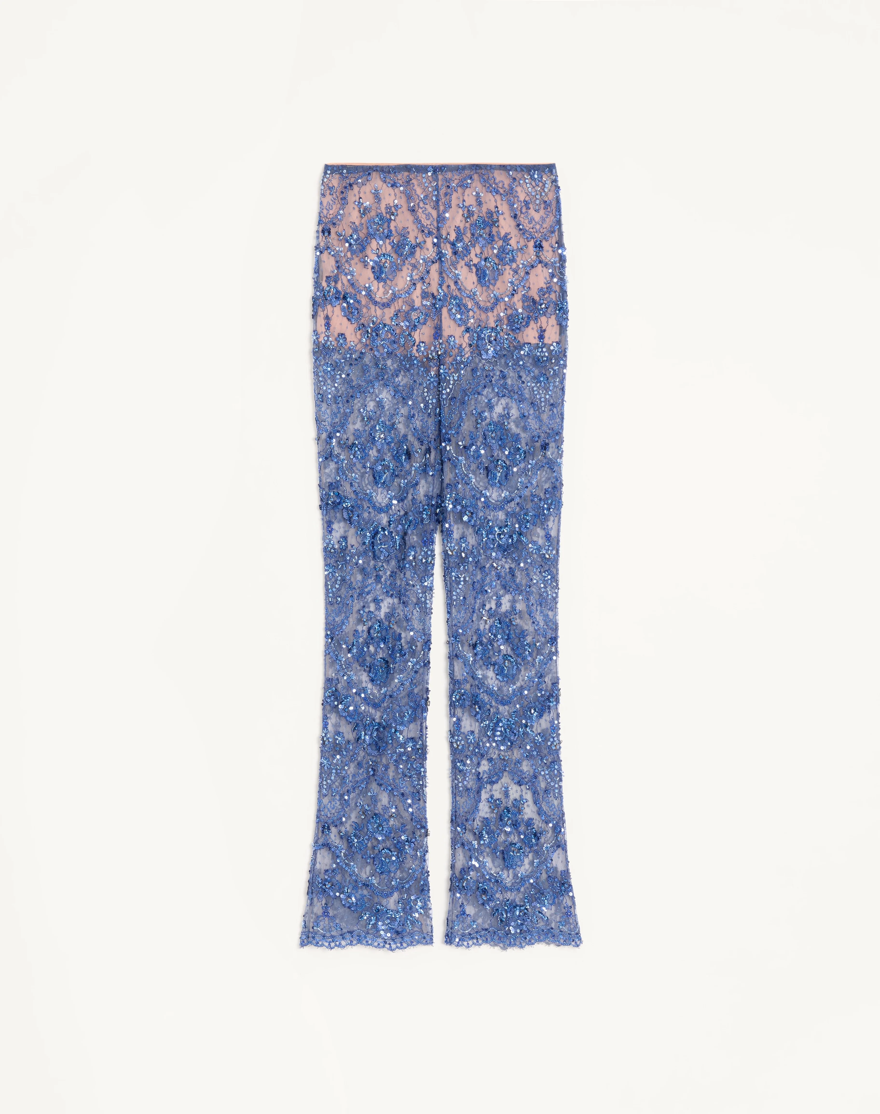 EMBROIDERED LACE PANTS - 1