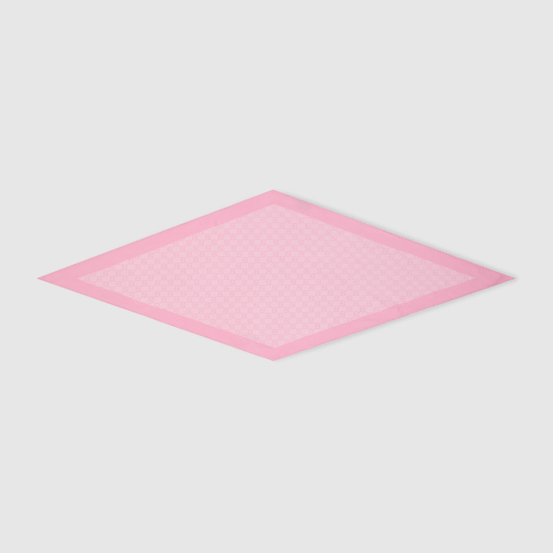 Printed silk twill diamond scarf 1