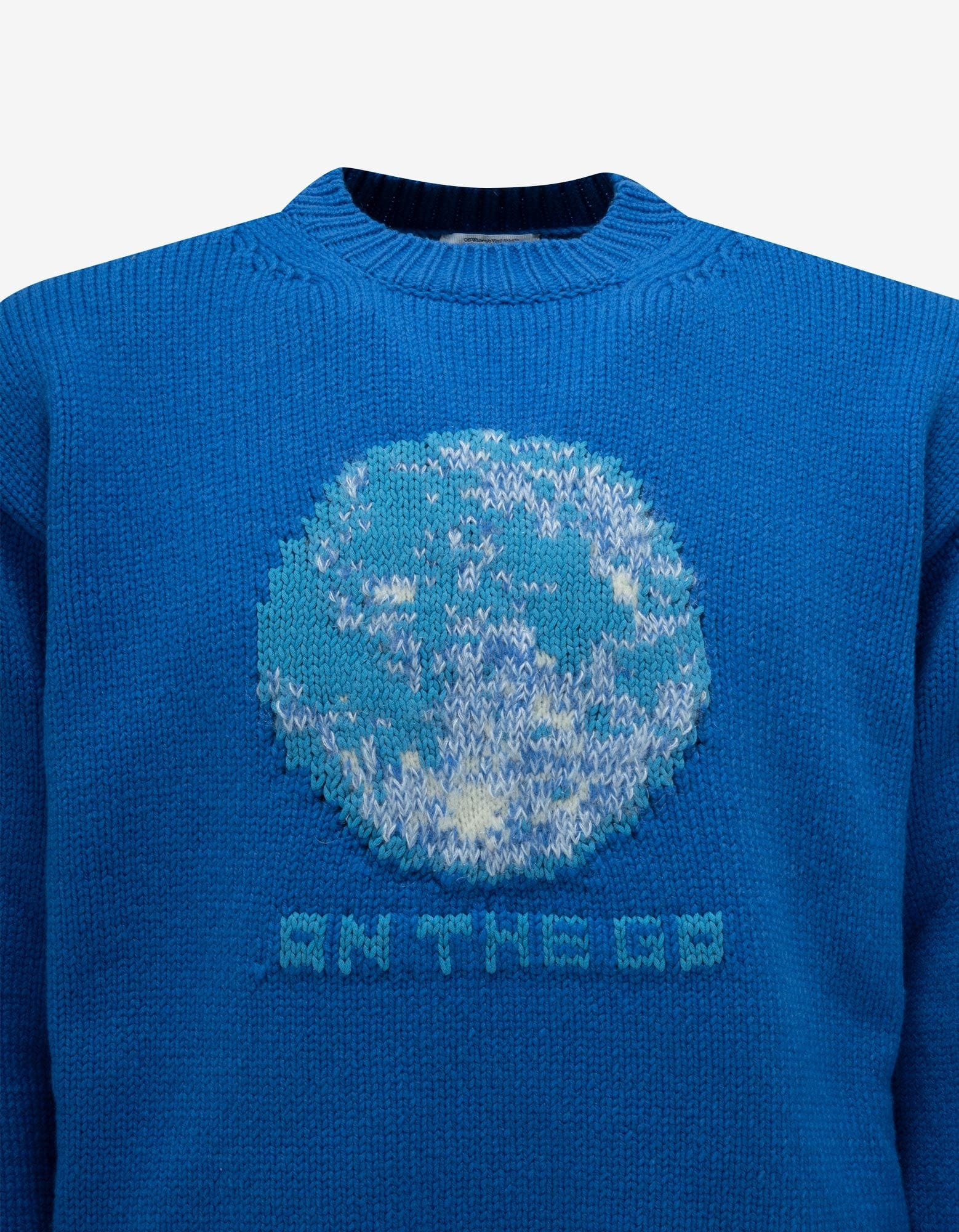 Off-White Blue On The Go Moon Chunky Sweater - 4