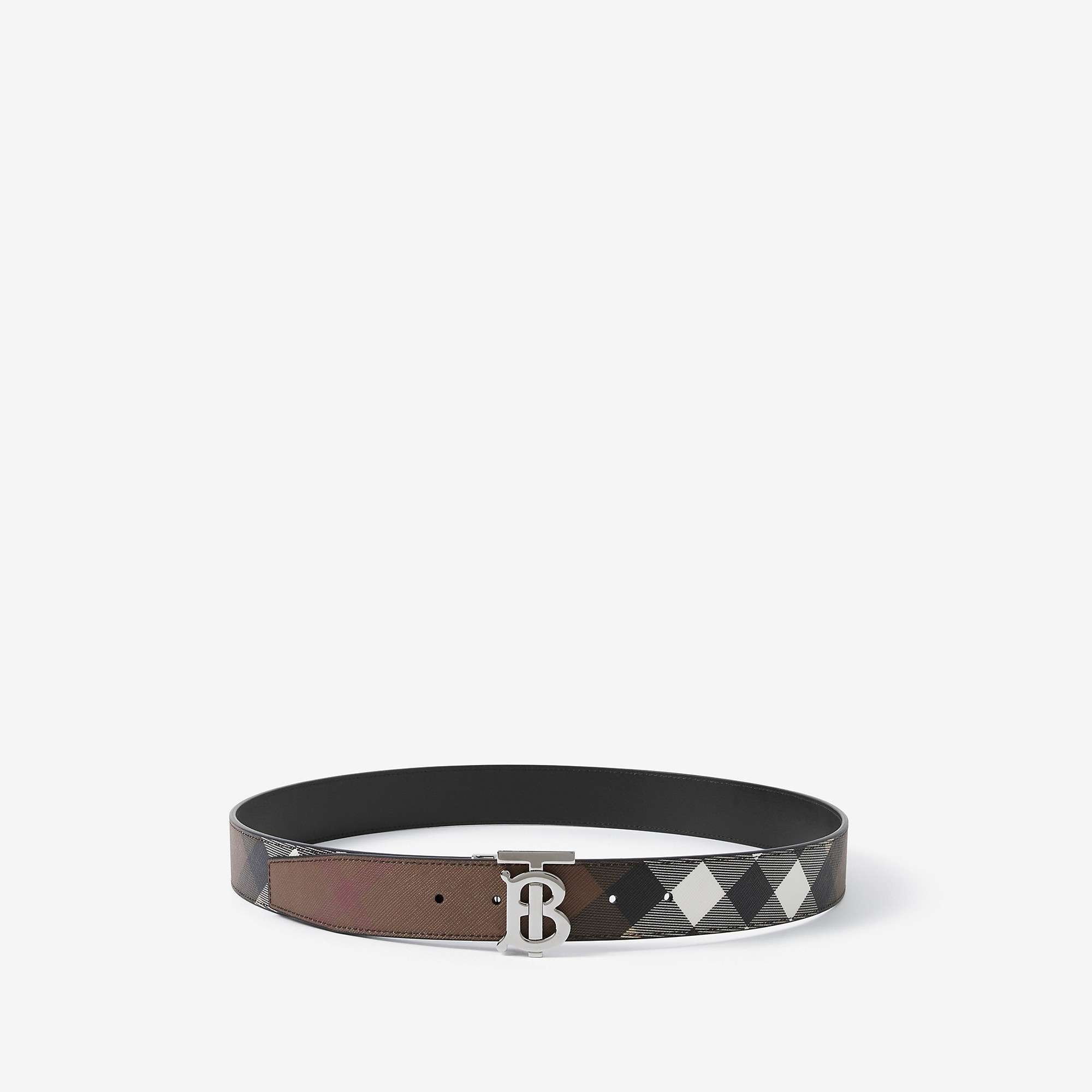 Reversible Monogram Motif Check Belt - 1
