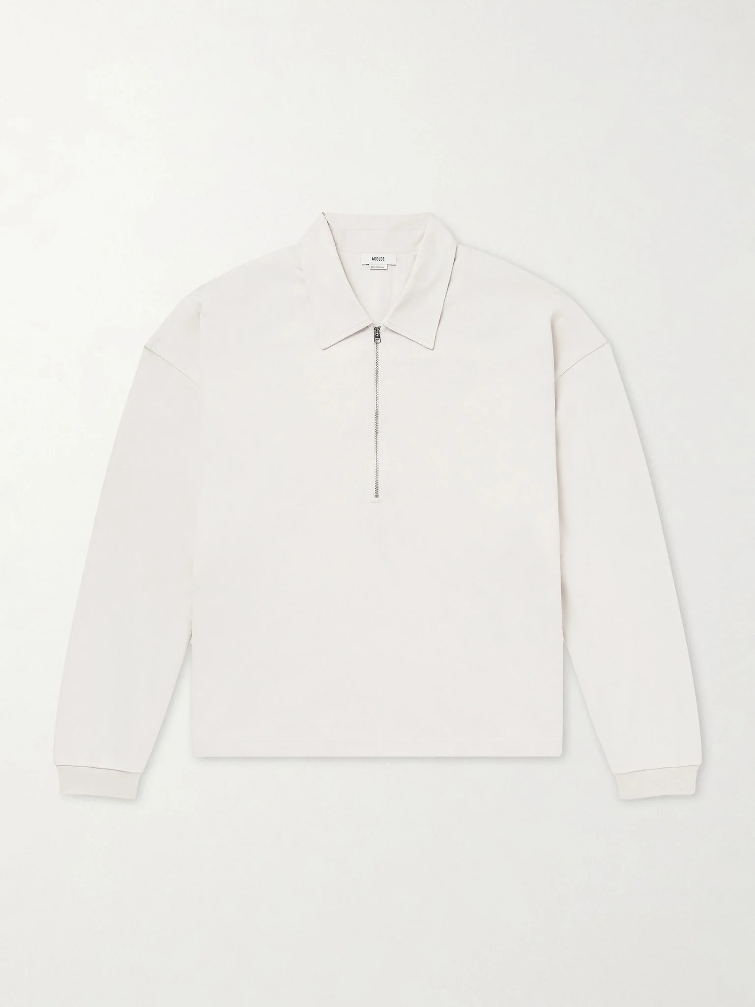 Darius Cotton-Jersey Polo Shirt Beige - 1