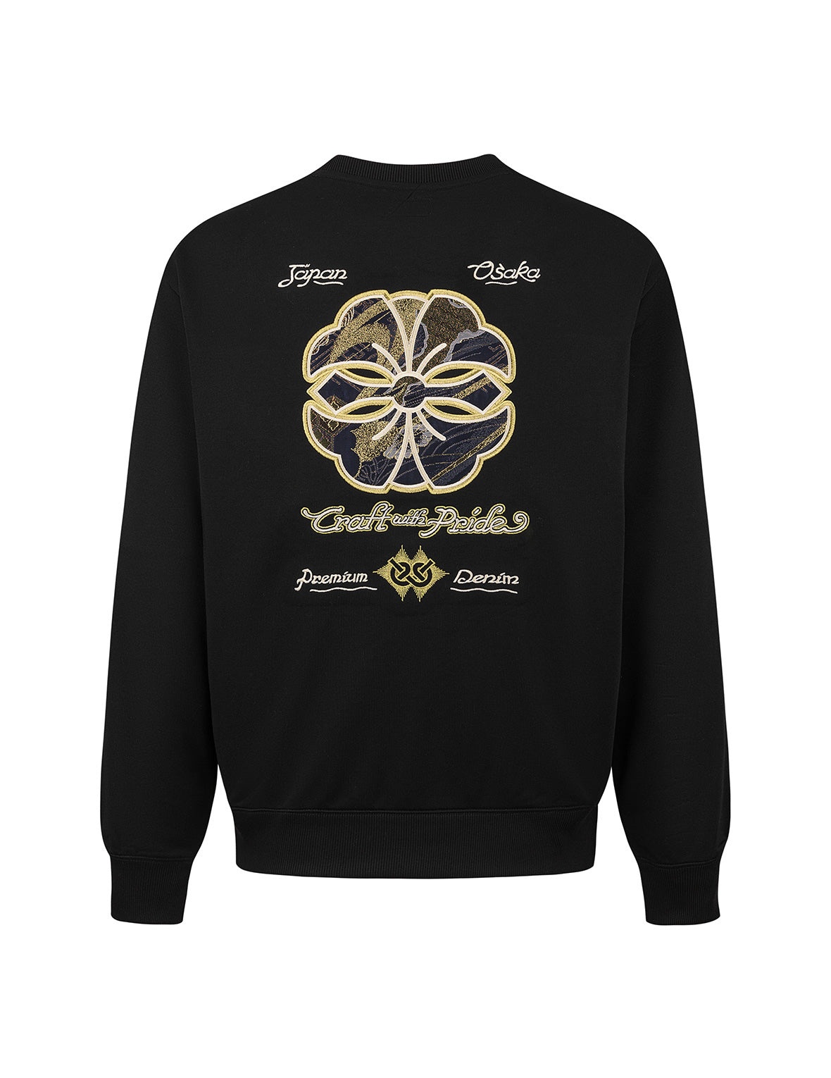 Kamon and Logo Brocade Applique Relax Fit Sweatshirts - 9