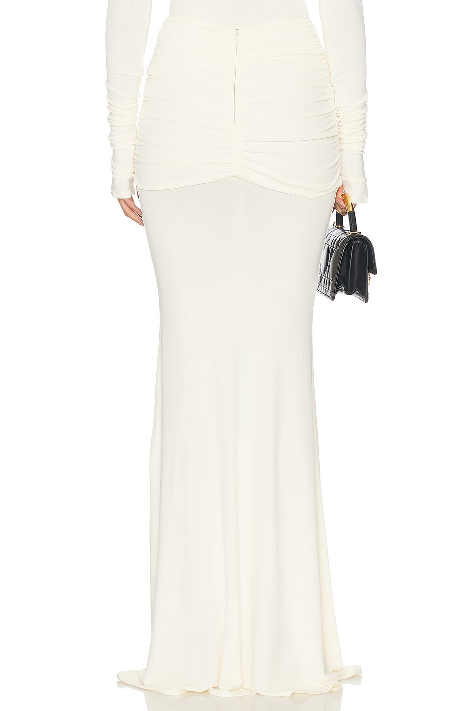 The Althea Jersey Skirt With Bow - 4