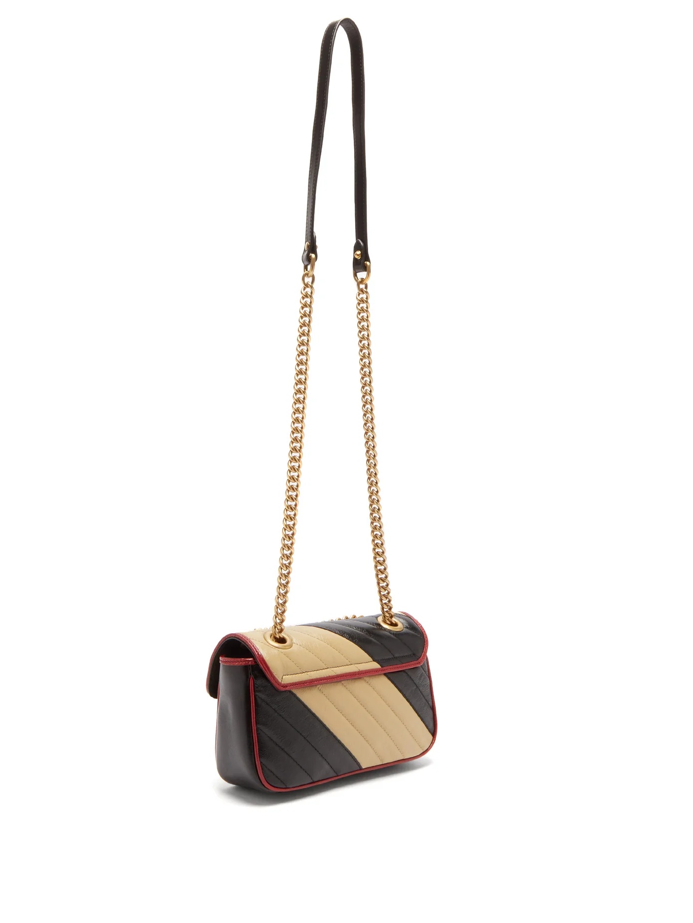 GG Marmont bi-colour leather cross-body bag - 4