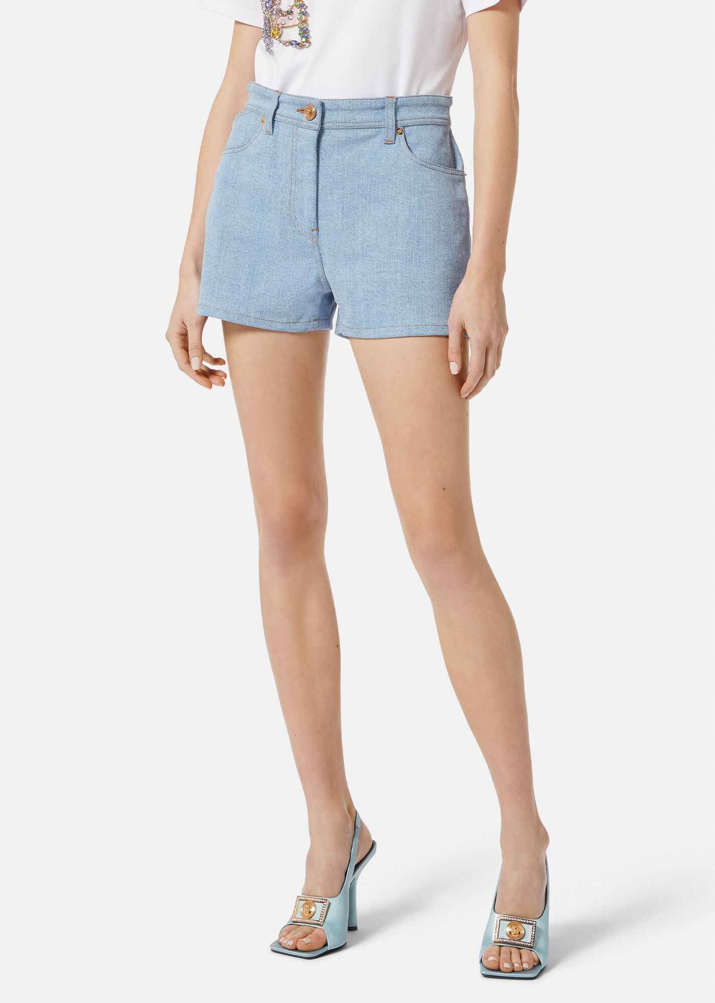 I Ventagli Denim Shorts - 3