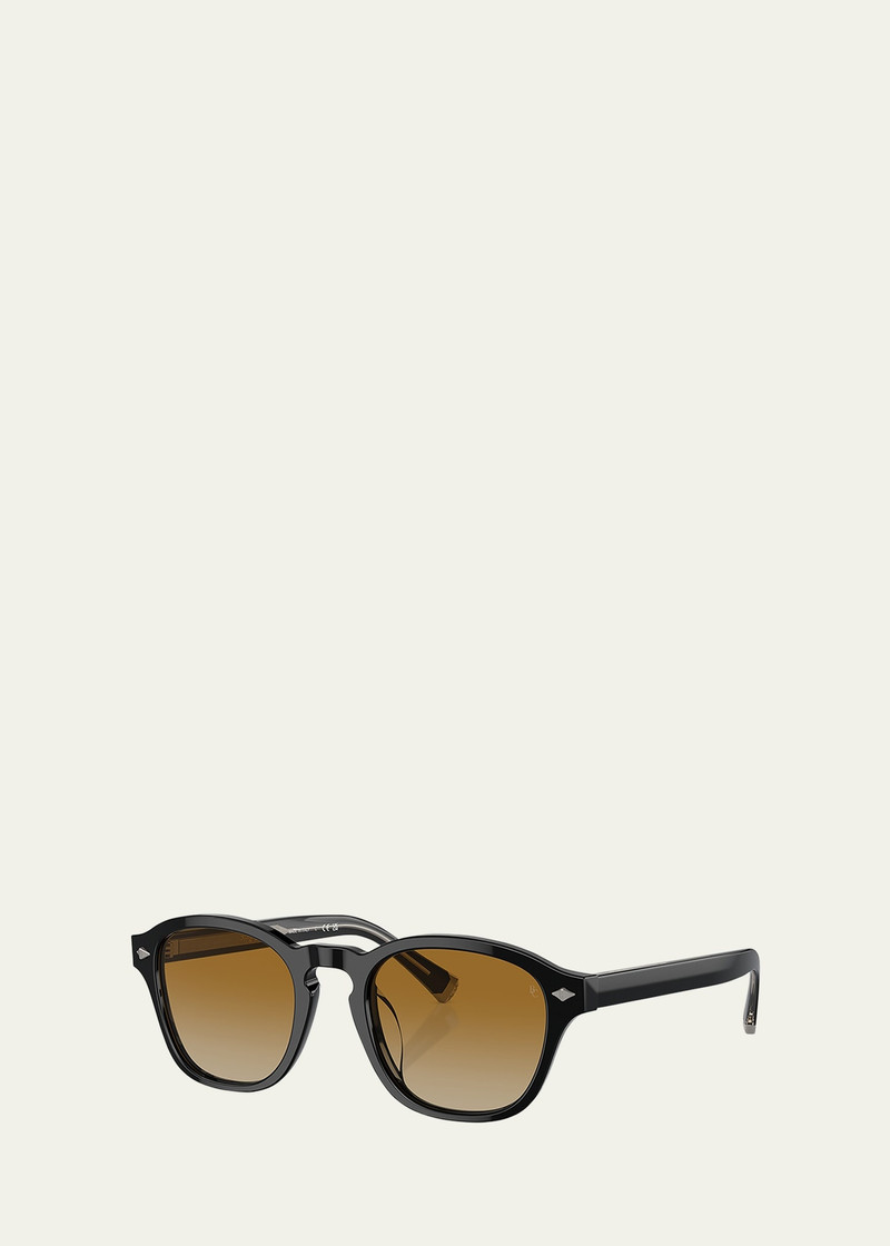 Brunello Cucinelli Men's Acetate Square Sunglasses outlook