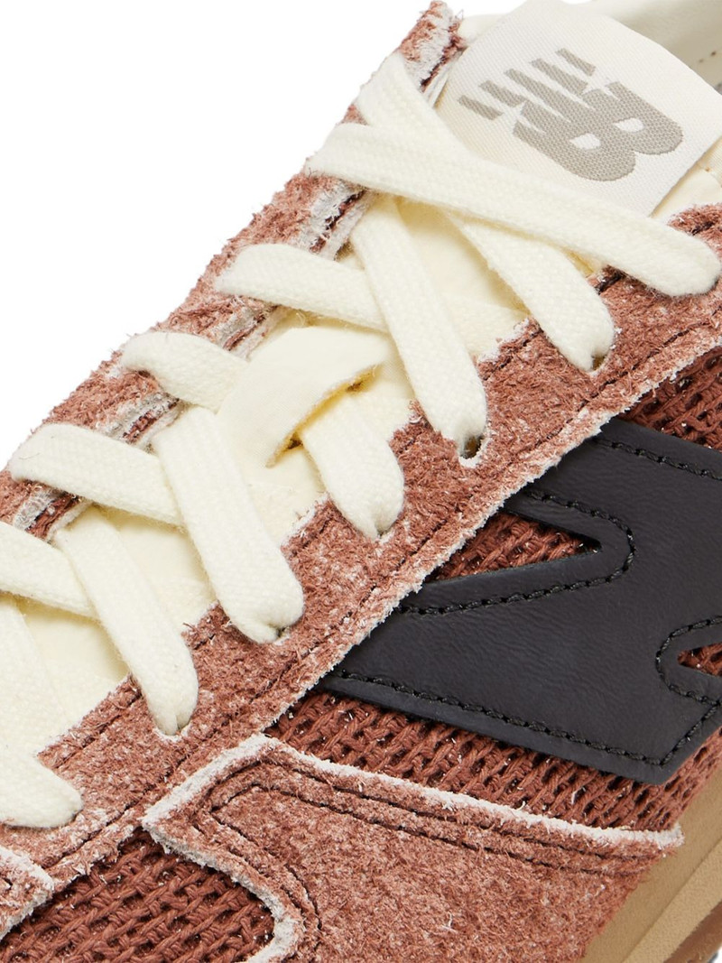 suede panelled sneakers 3