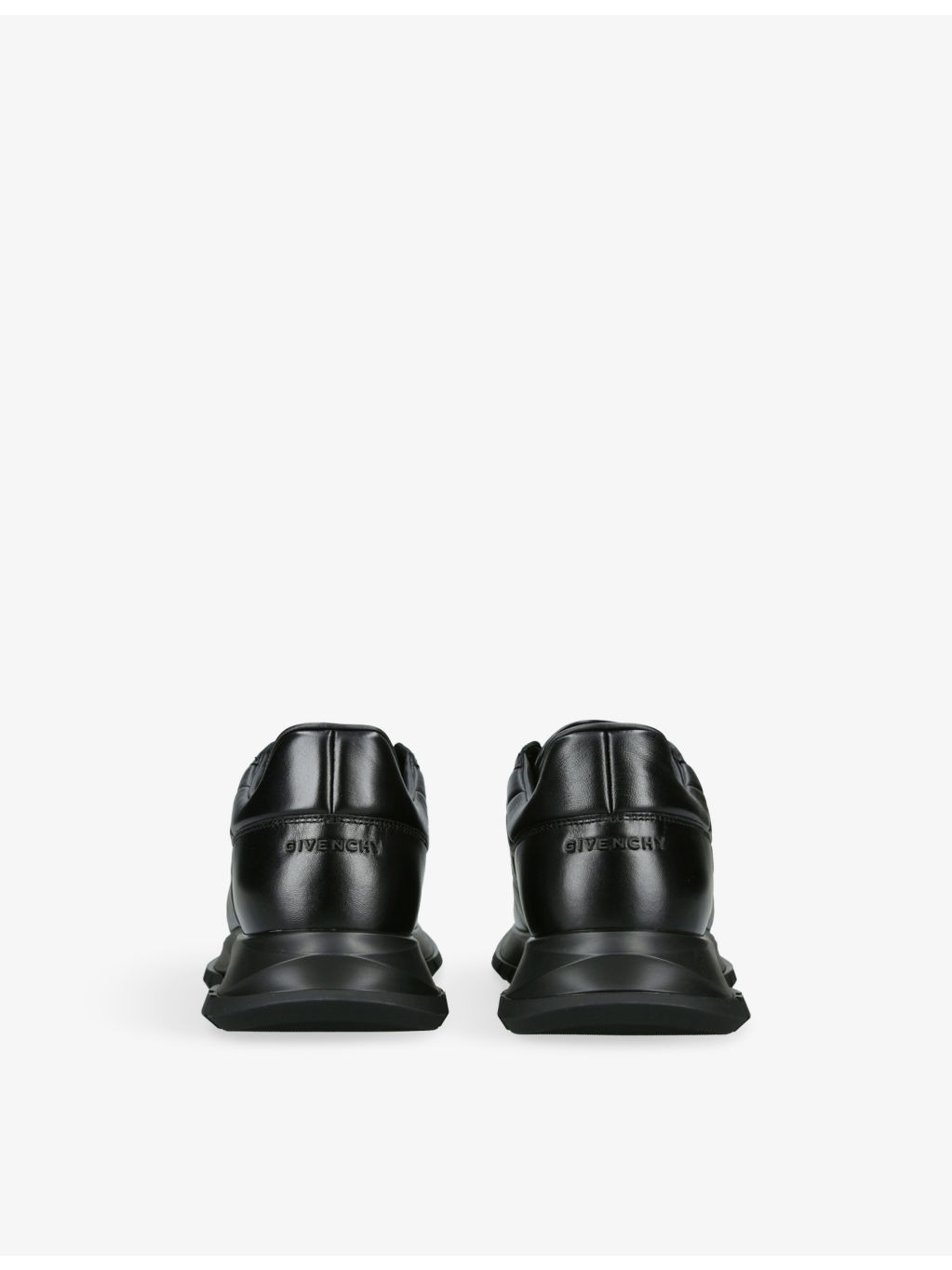 Padded Leather Trainers - 4