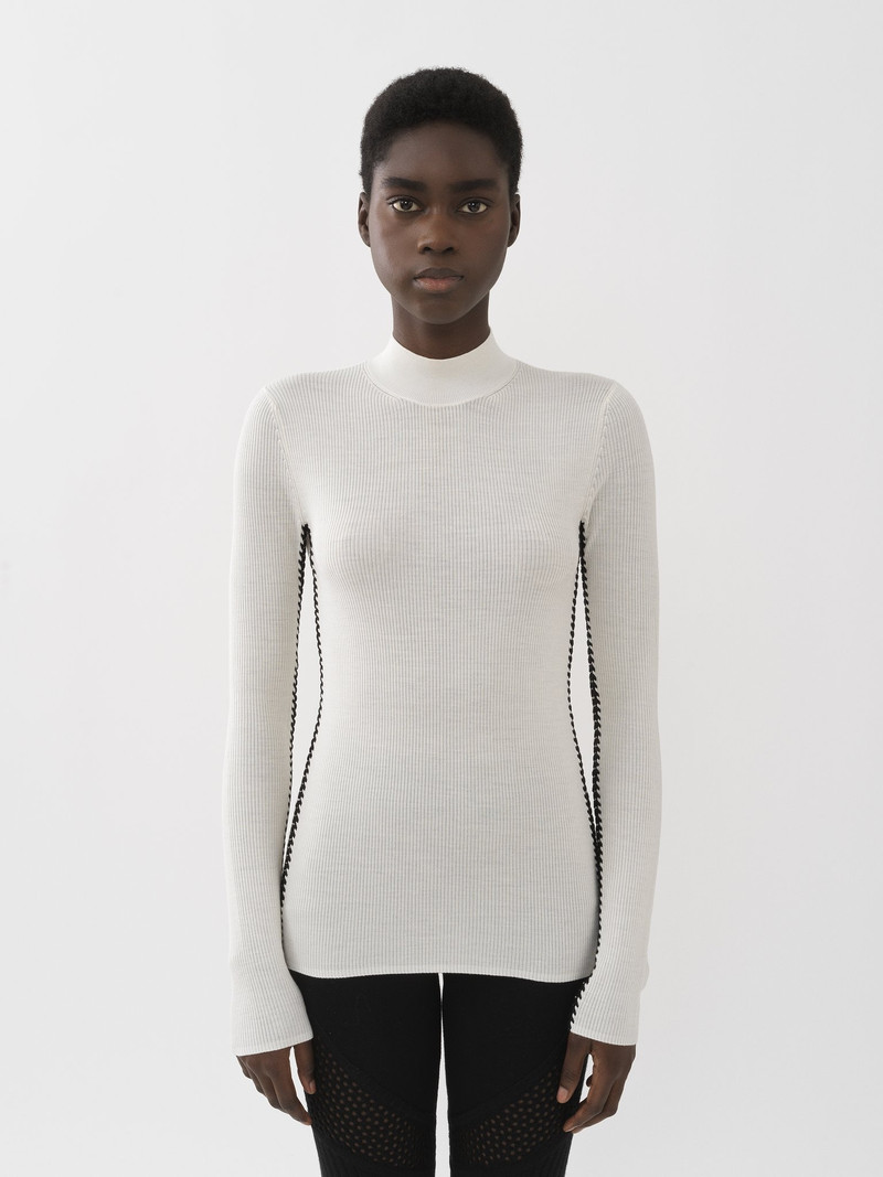 Chloé FITTED MOCK-NECK SWEATER outlook