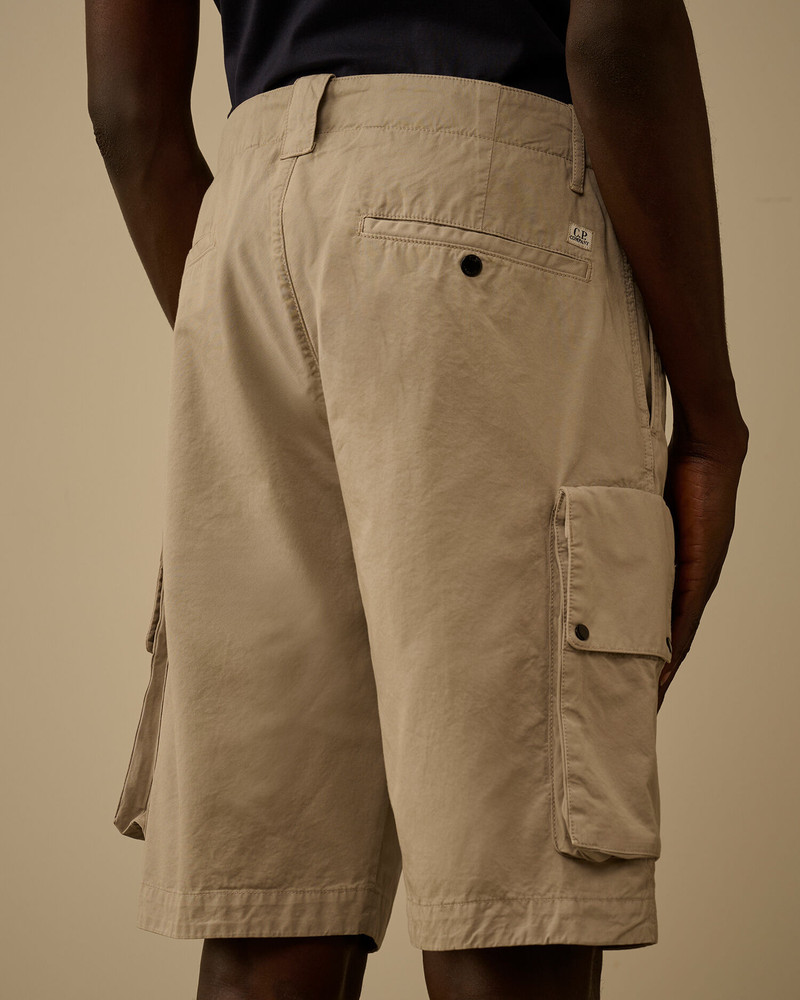 Cotton Gabardine Lens Cargo Shorts 6