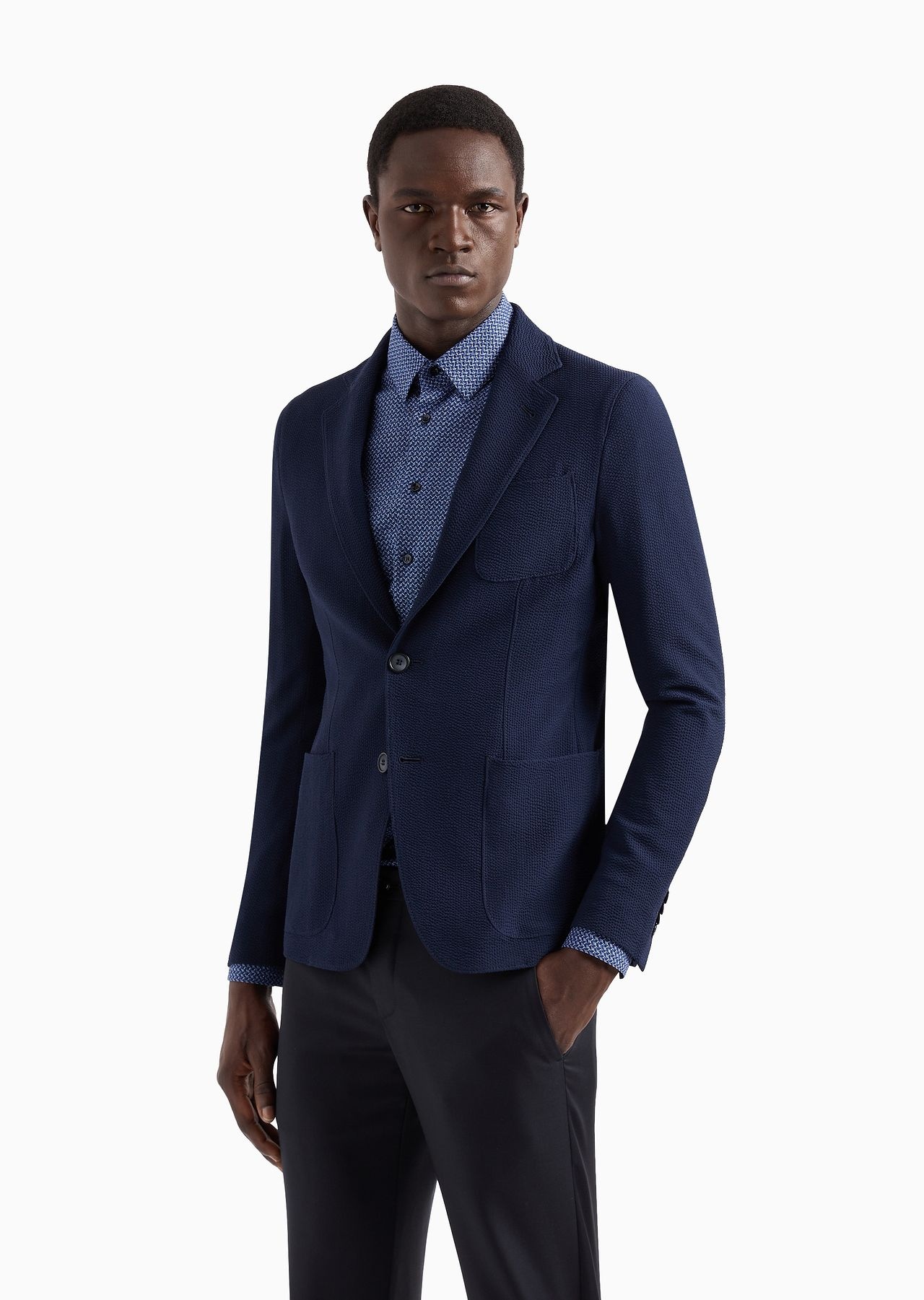 Upton Line single-breasted jacket in stretch virgin wool - 2
