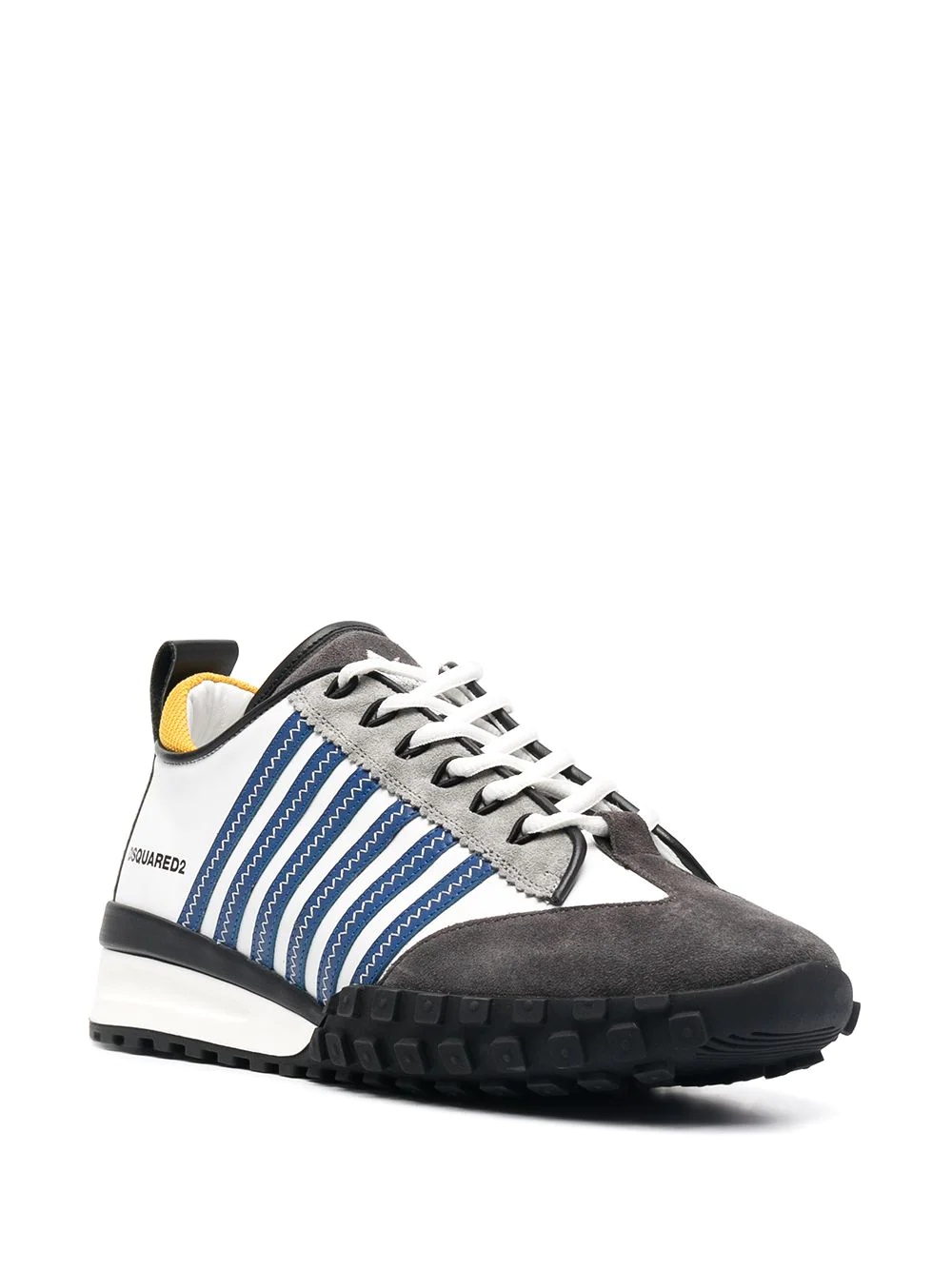 jagged stripe low-top sneakers - 2