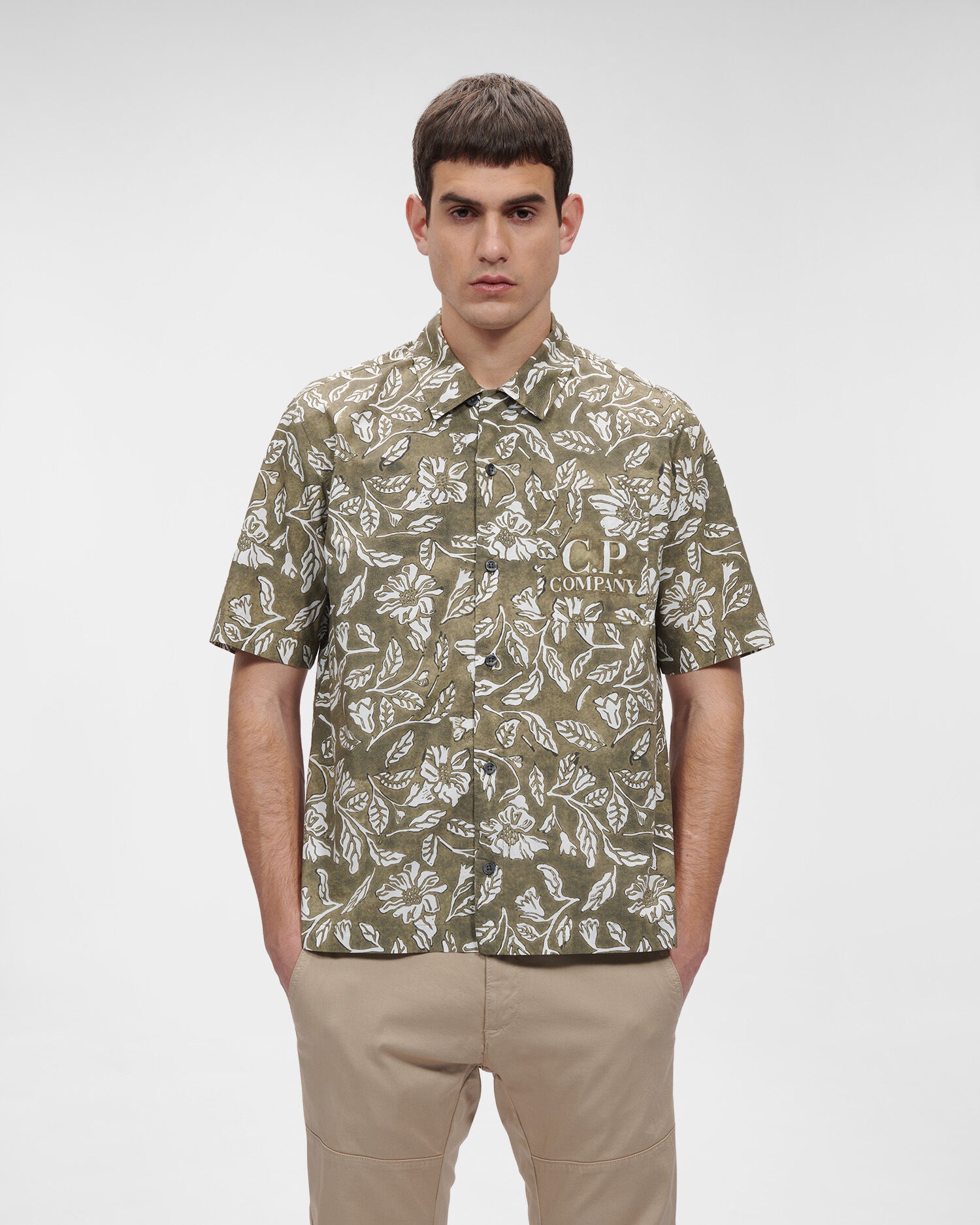All-over Printed Popeline Short Sleeved Shirt - 2