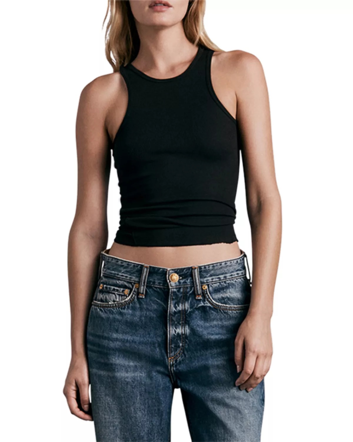 Essential Ribbed Racerback Tank - 1