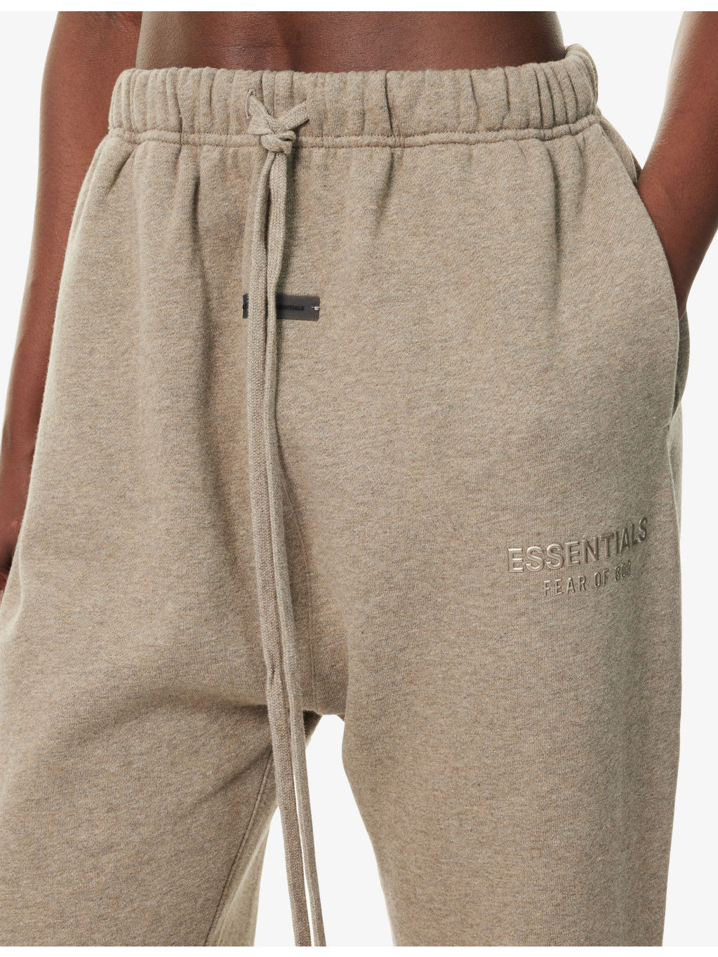 Embossed-Branding Wide-Leg Cotton-Blend Jogging Bottoms - 5