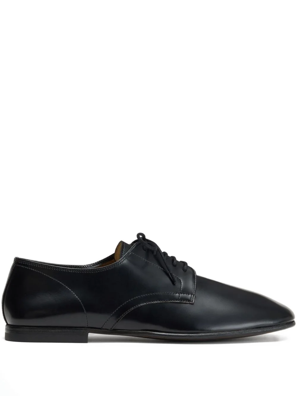 square-toe lace-up derby shoes - 1