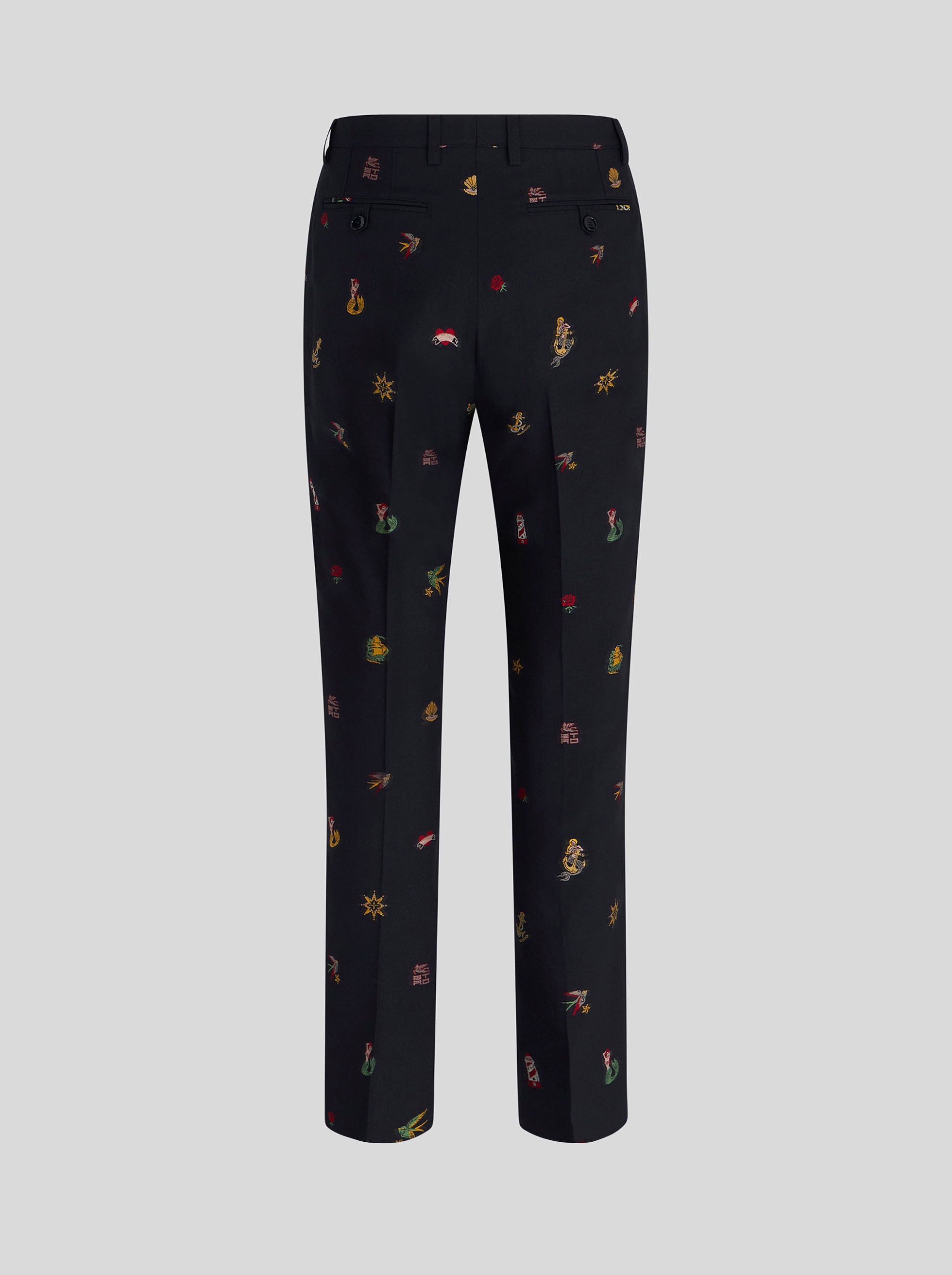 TATTOO DESIGN JACQUARD TROUSERS - 2