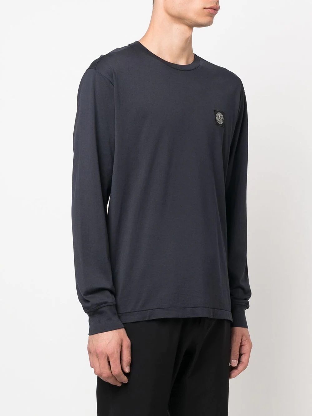 compass-patch crew-neck sweatshirt - 3