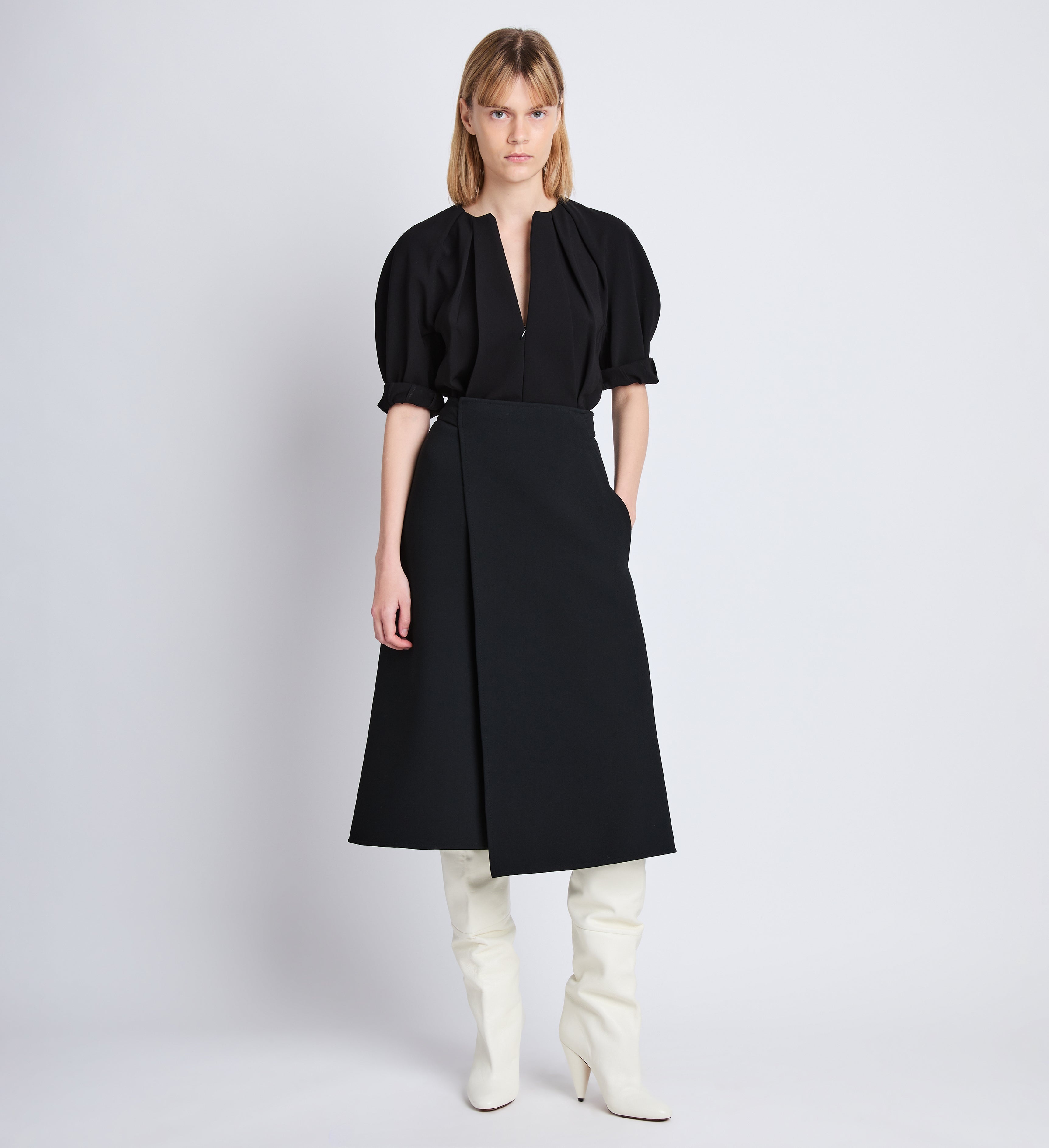 Helen Skirt in Bi-Stretch Crepe - 2