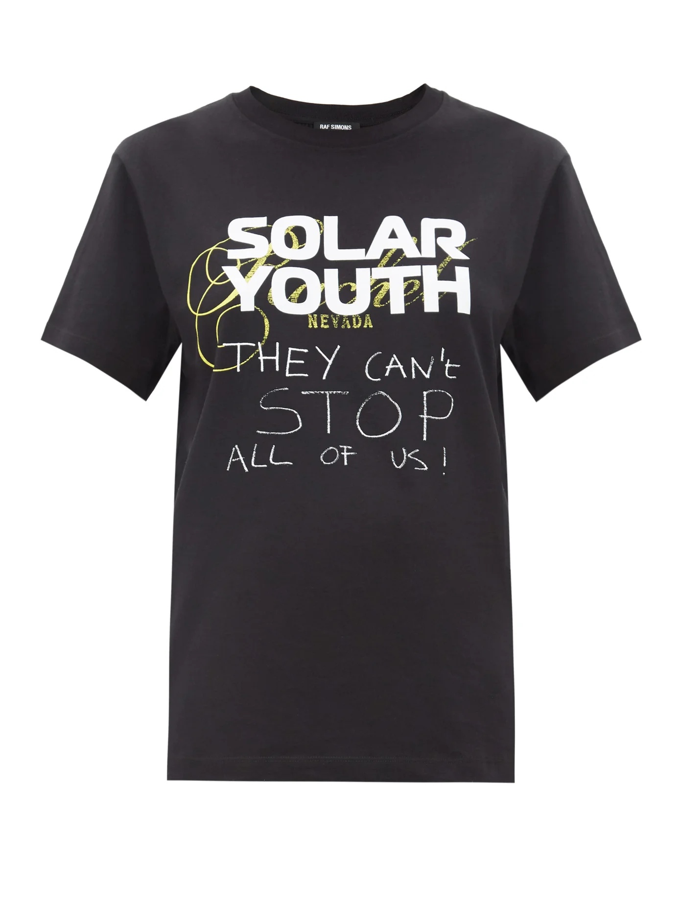 Solar Youth-print cotton-jersey T-shirt - 1