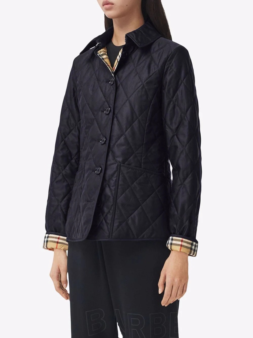diamond-quilted thermoregulated jacket - 3