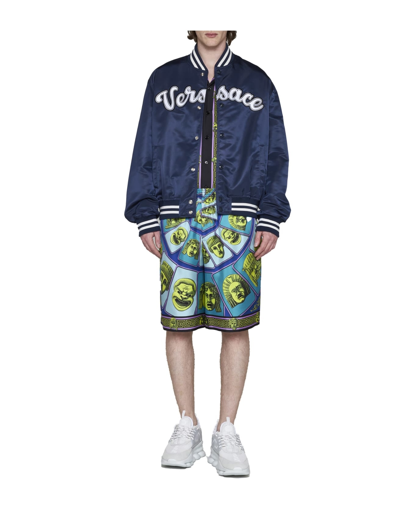 Printed Silk Shorts - 3