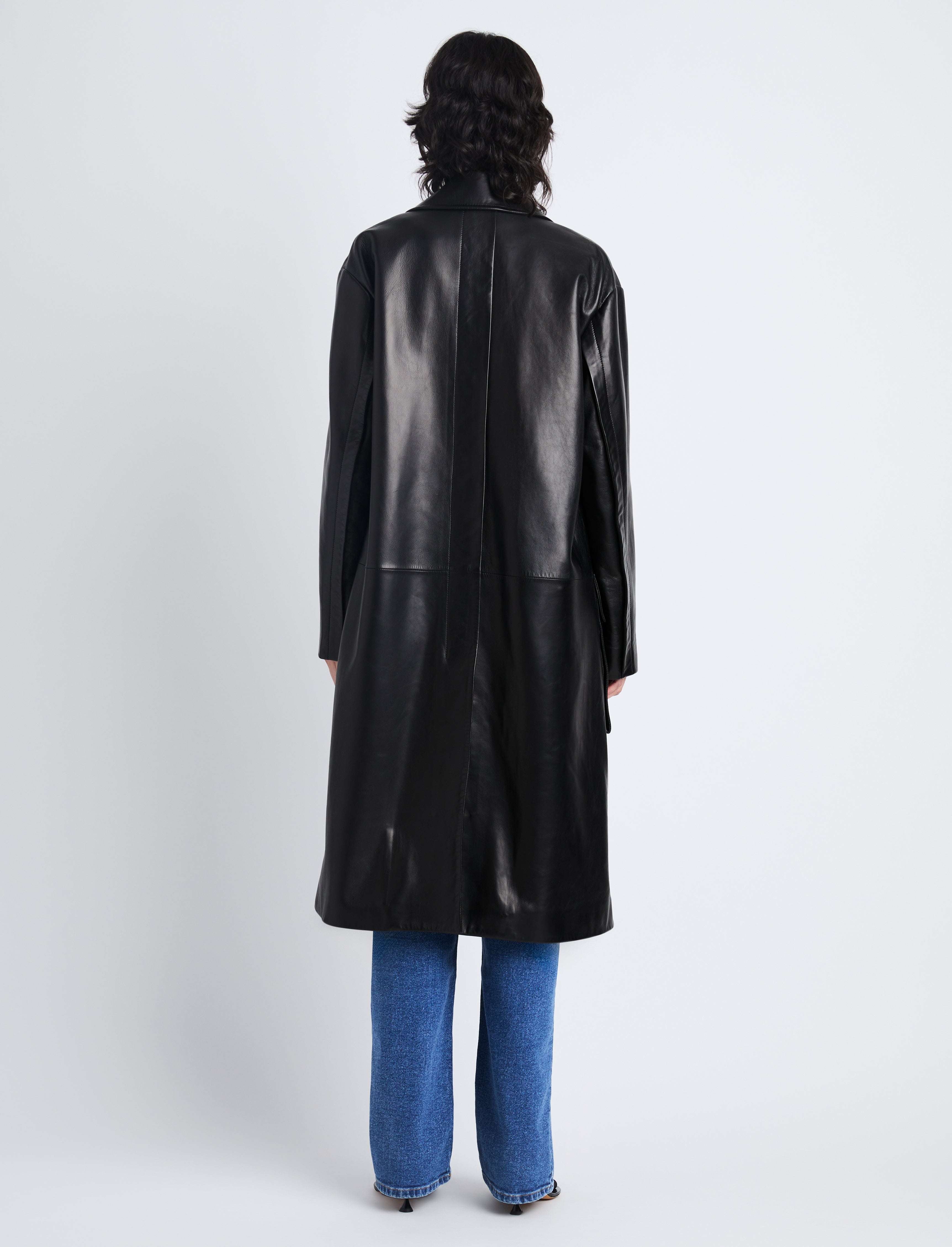 Billie Coat in Leather - 4