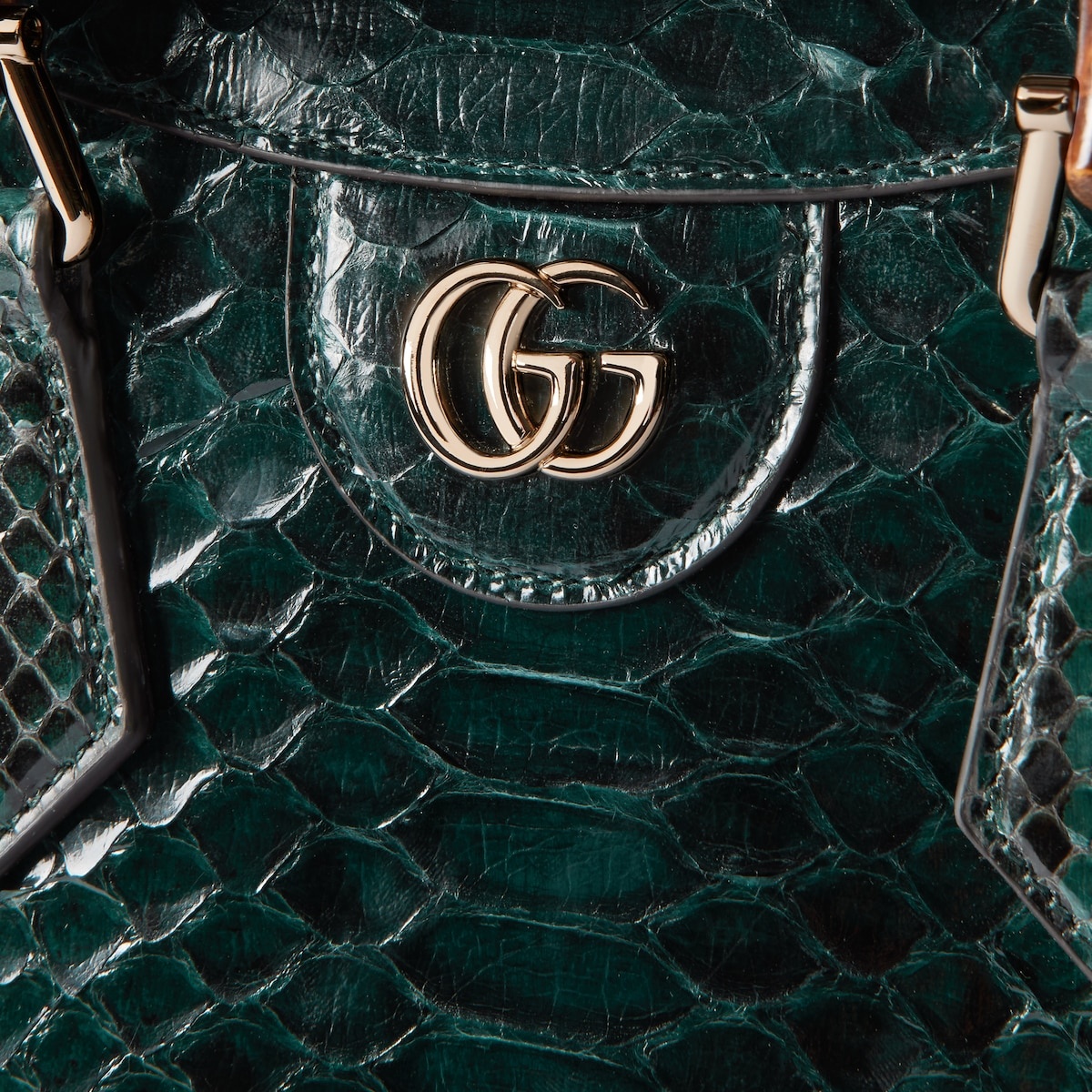Gucci Diana small python tote bag - 6