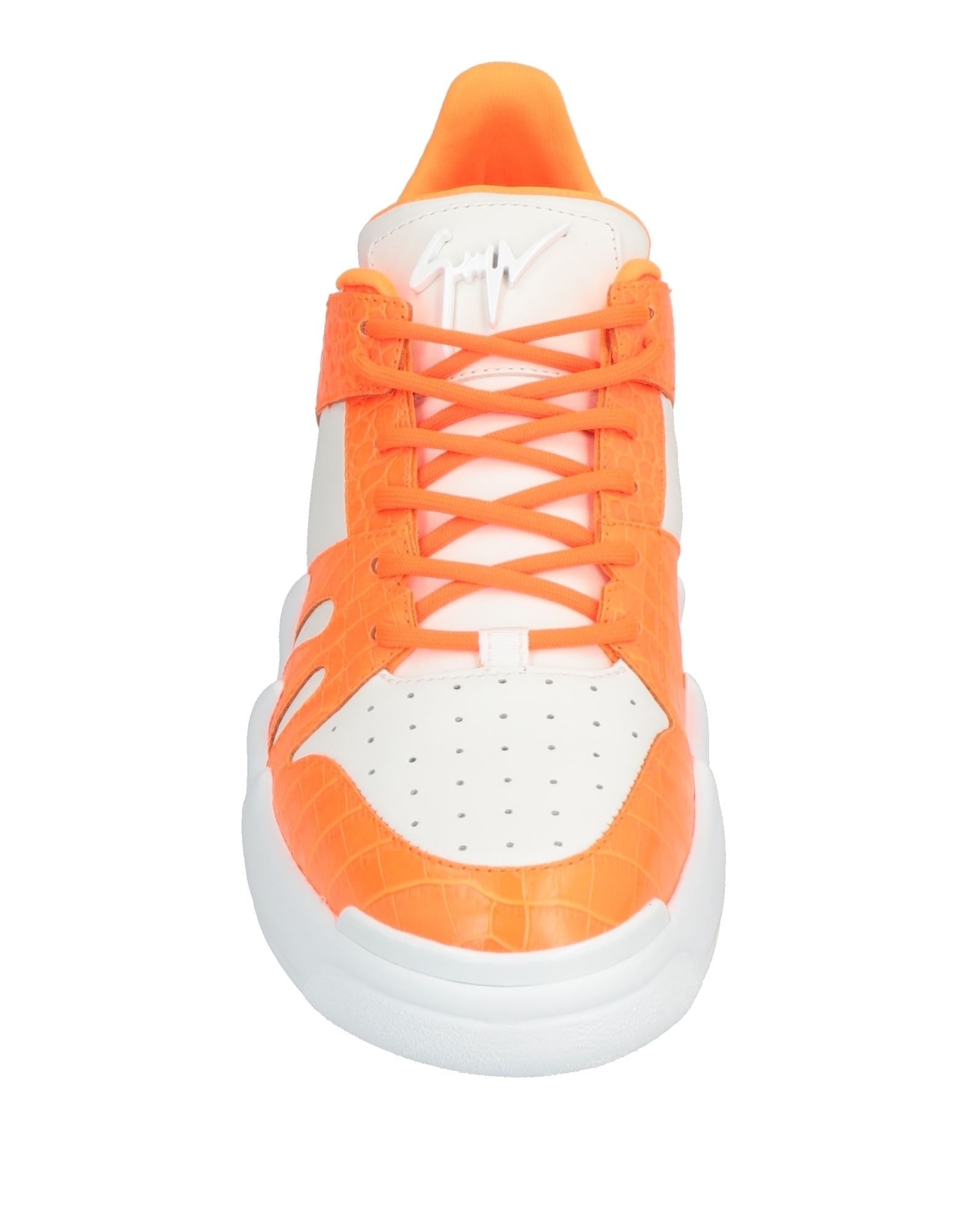 Orange Men's Sneakers - 4