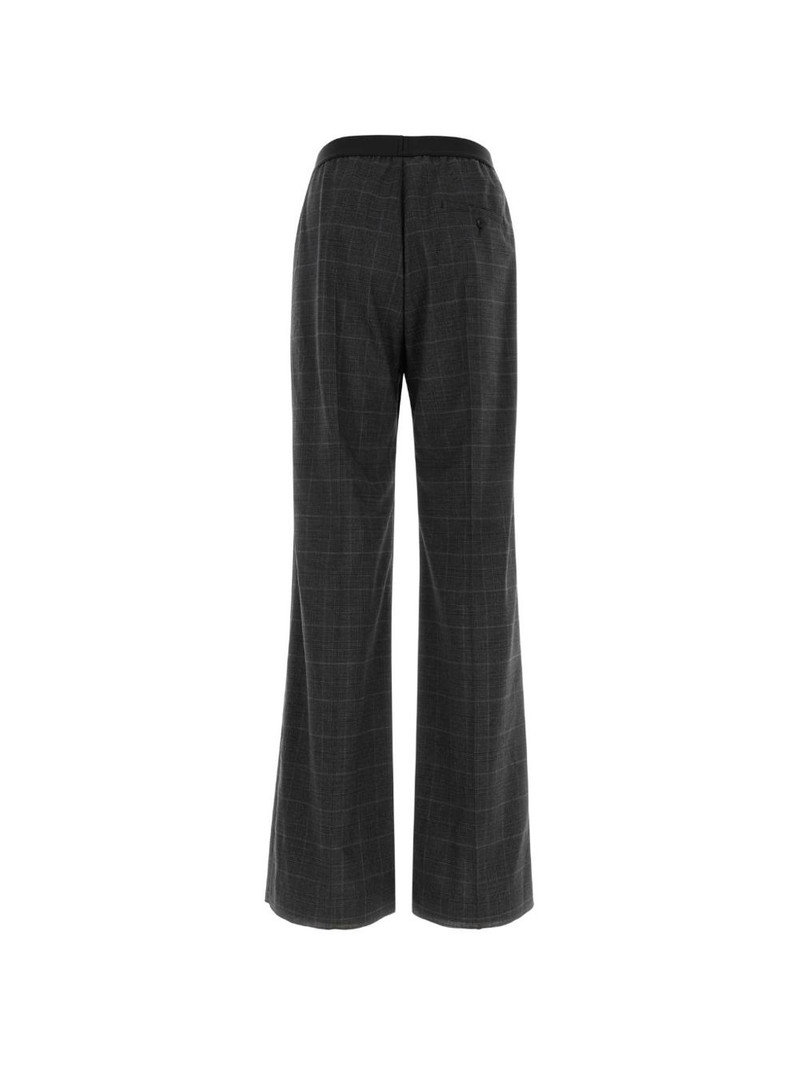BALENCIAGA plaid straight trousers outlook