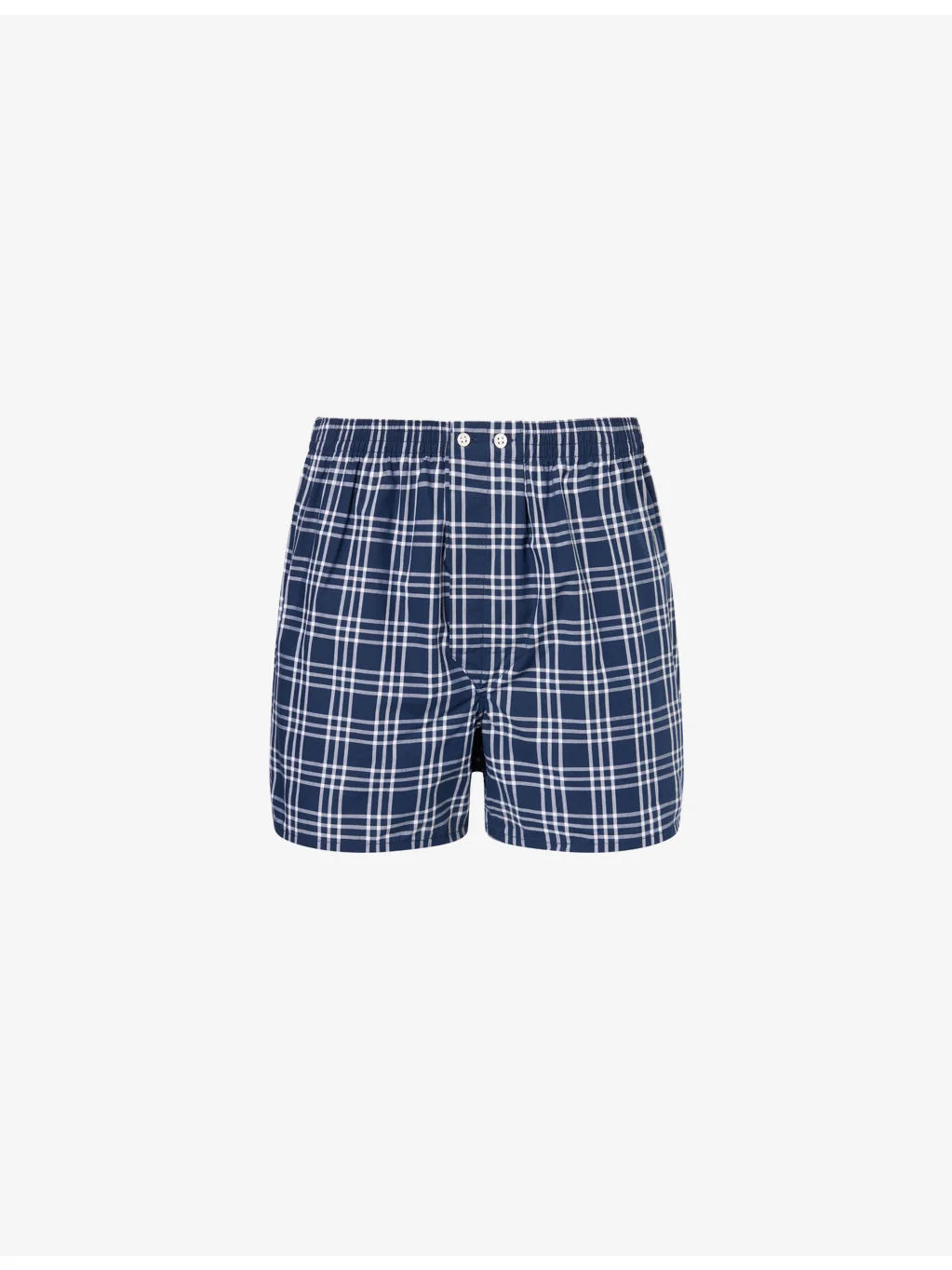 Barker Checked Cotton Boxer Shorts - 1